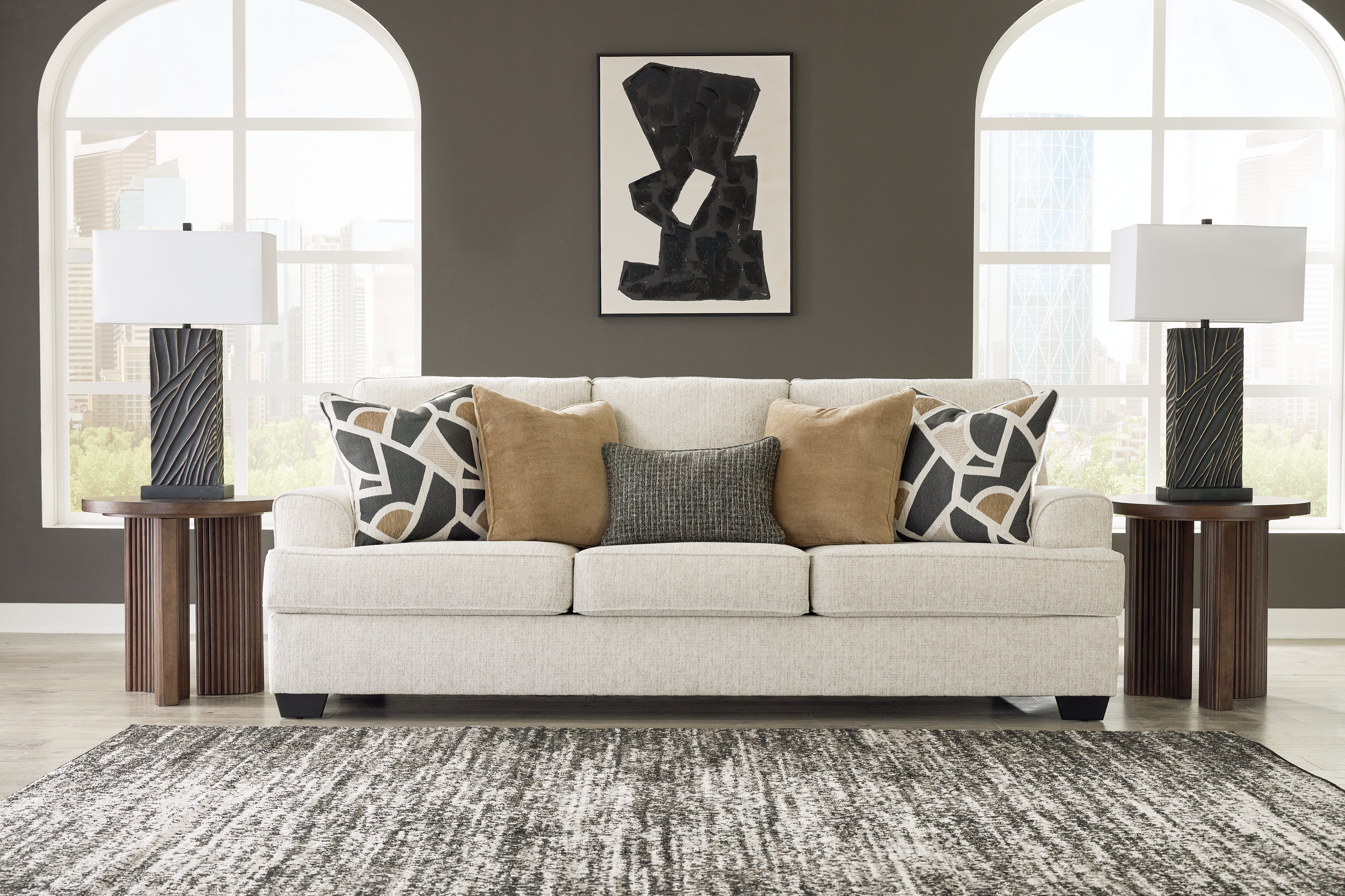 Sectionals for Less - Ashley Furniture - Heartcort Living Room - Ottoman / Quartz - 4460414