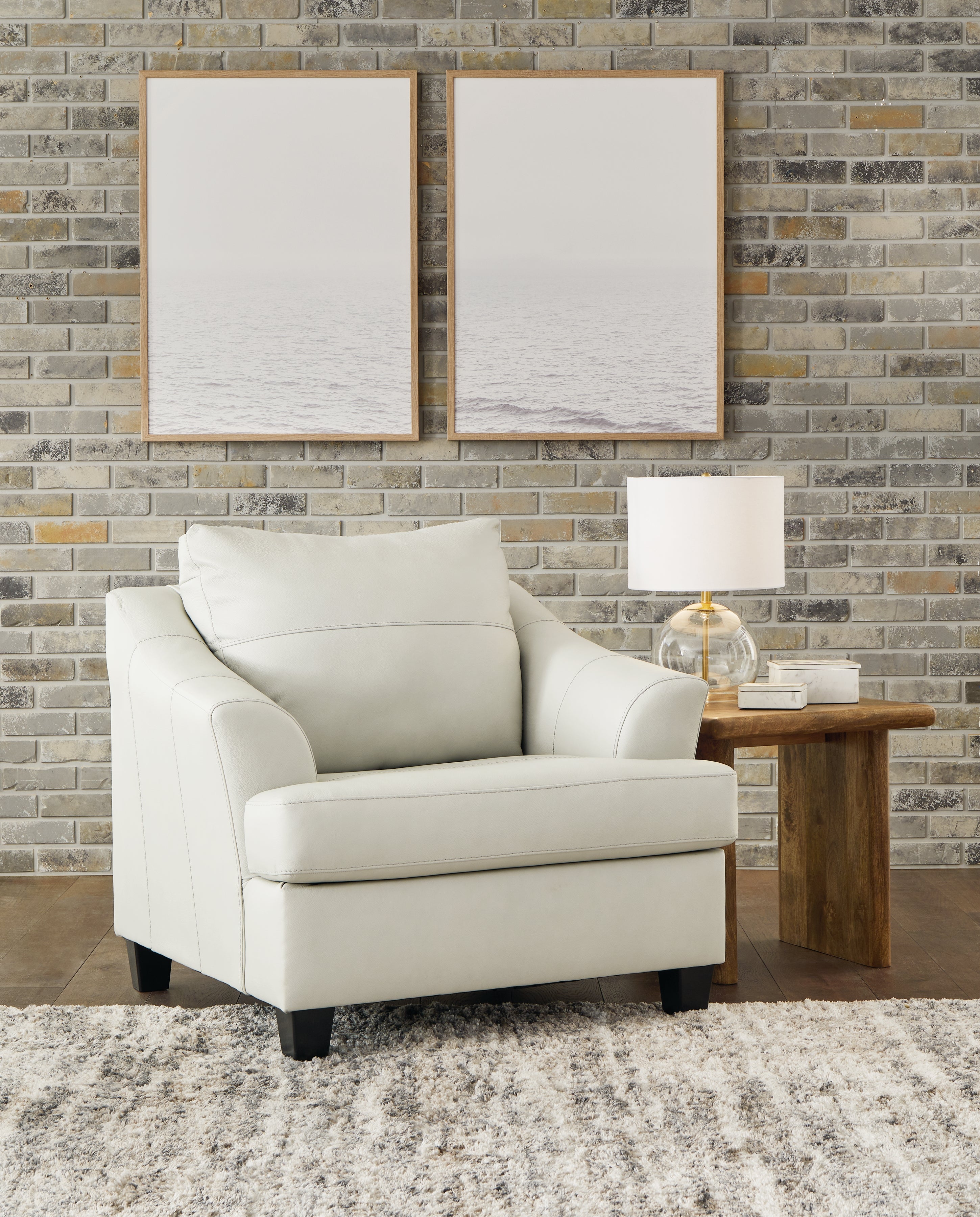 Sectionals for Less - Ashley Furniture - Genoa Living Room - Chair and a Half / Coconut - 4770423