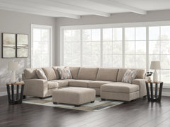 Sectionals for Less - Ashley Furniture - Newellen Sectional - RAF 3-Piece Sleeper Sectional with Double Chaise / Greystone - 48405S7