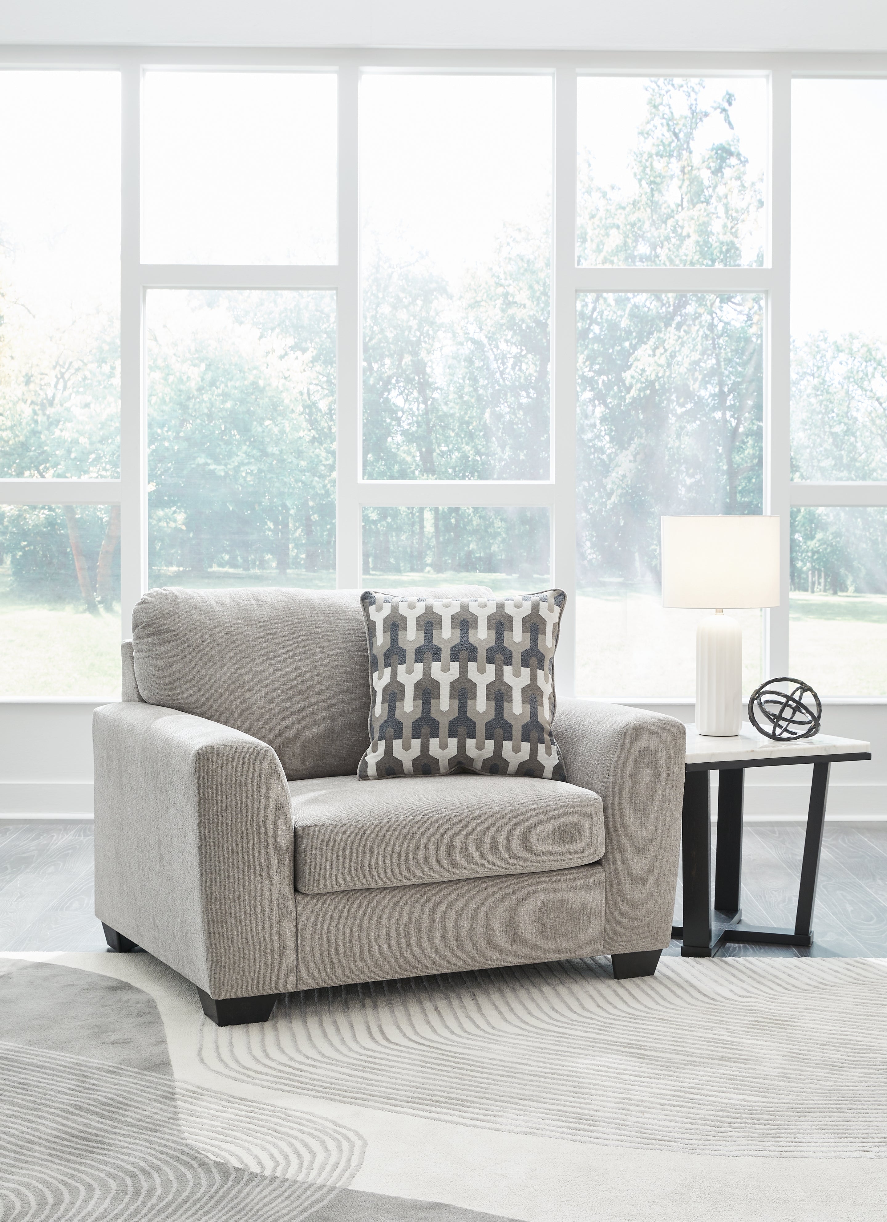 Sectionals for Less - Ashley Furniture - Avenal Park Living Room - Chair and a Half / Flannel - 5080523