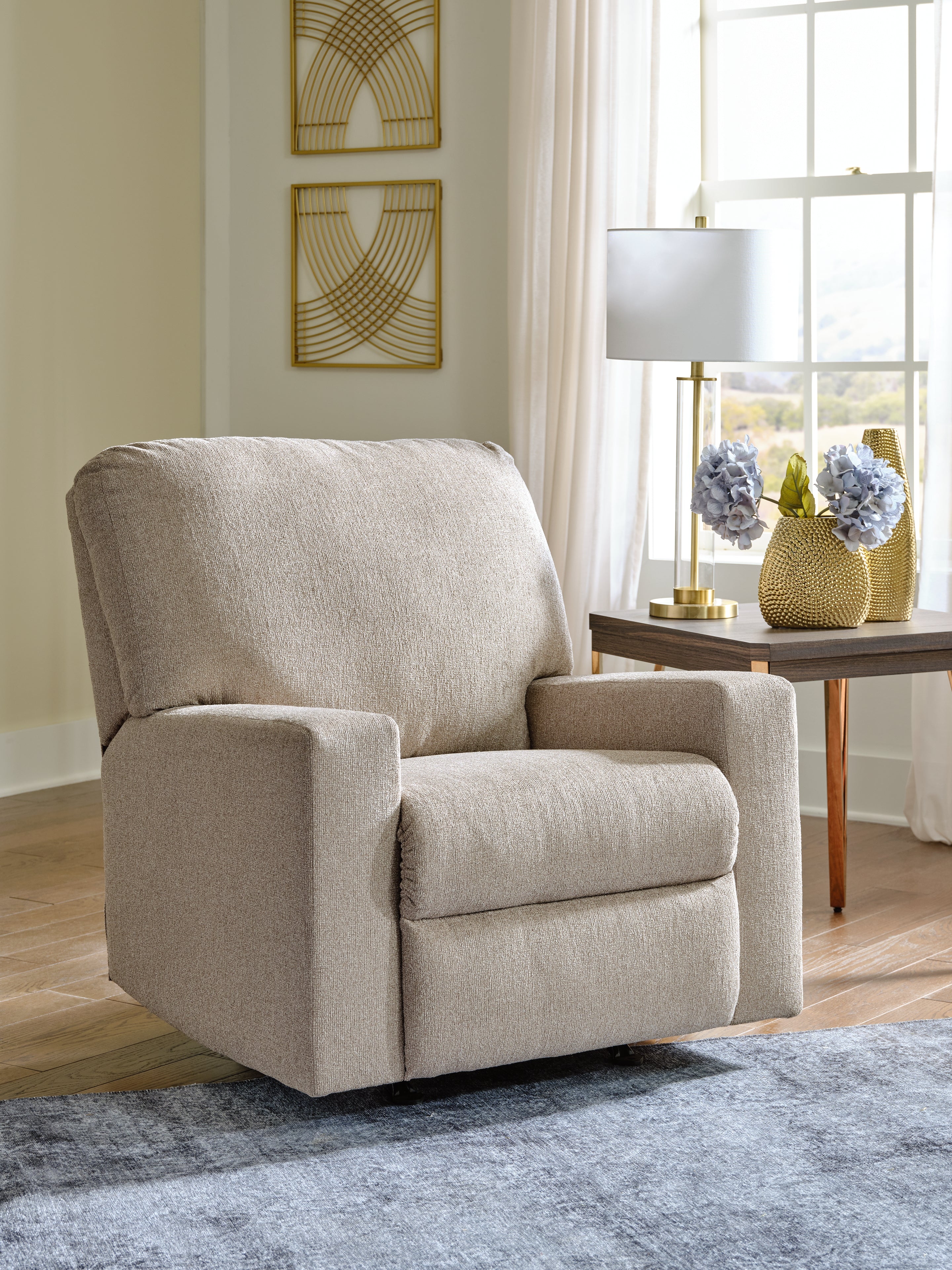 Sectionals for Less - Ashley Furniture - Deltona Living Room - Rocker Recliner / Parchment - 5120425