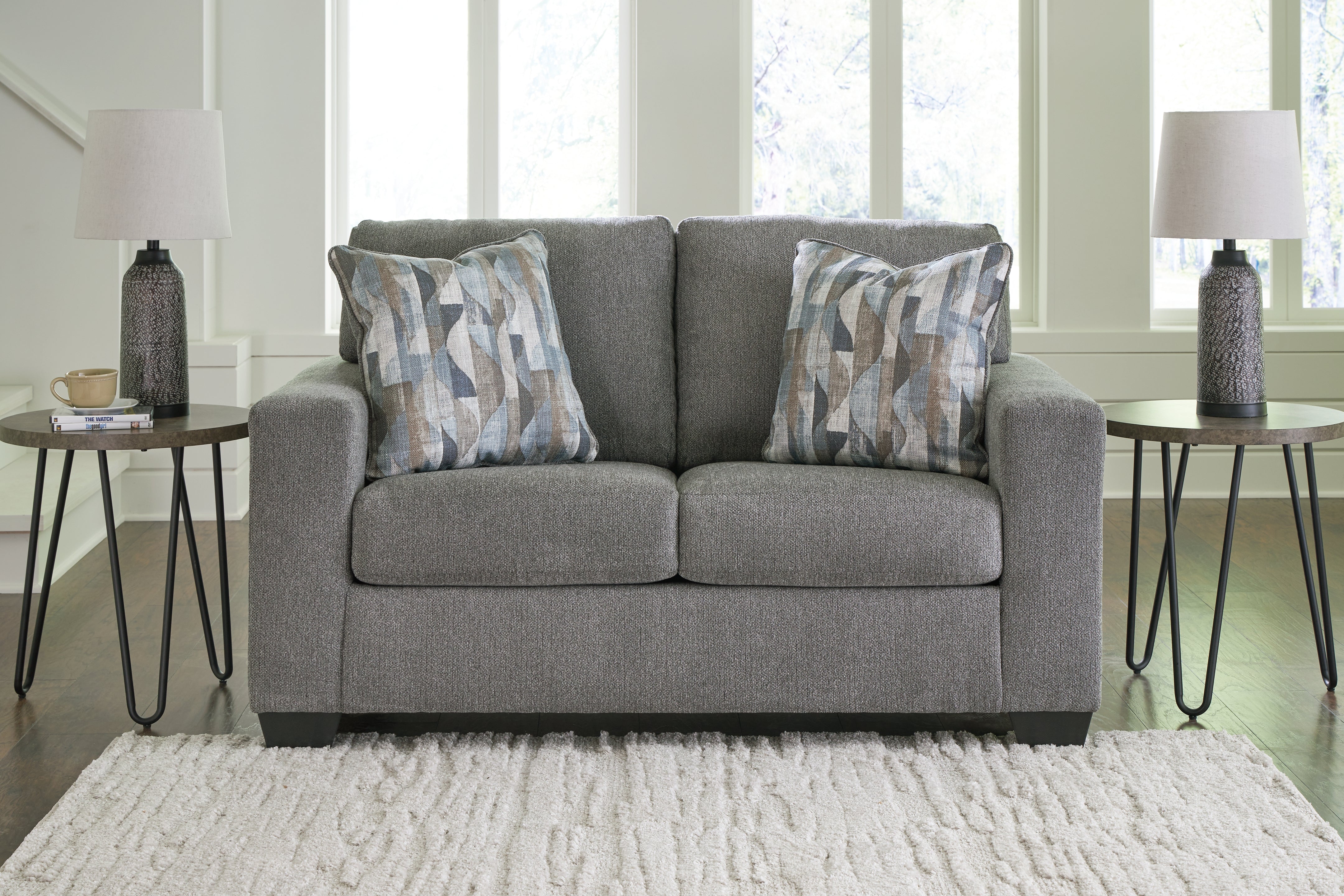 Sectionals for Less - Ashley Furniture - Deltona Living Room - Loveseat / Graphite - 5120535
