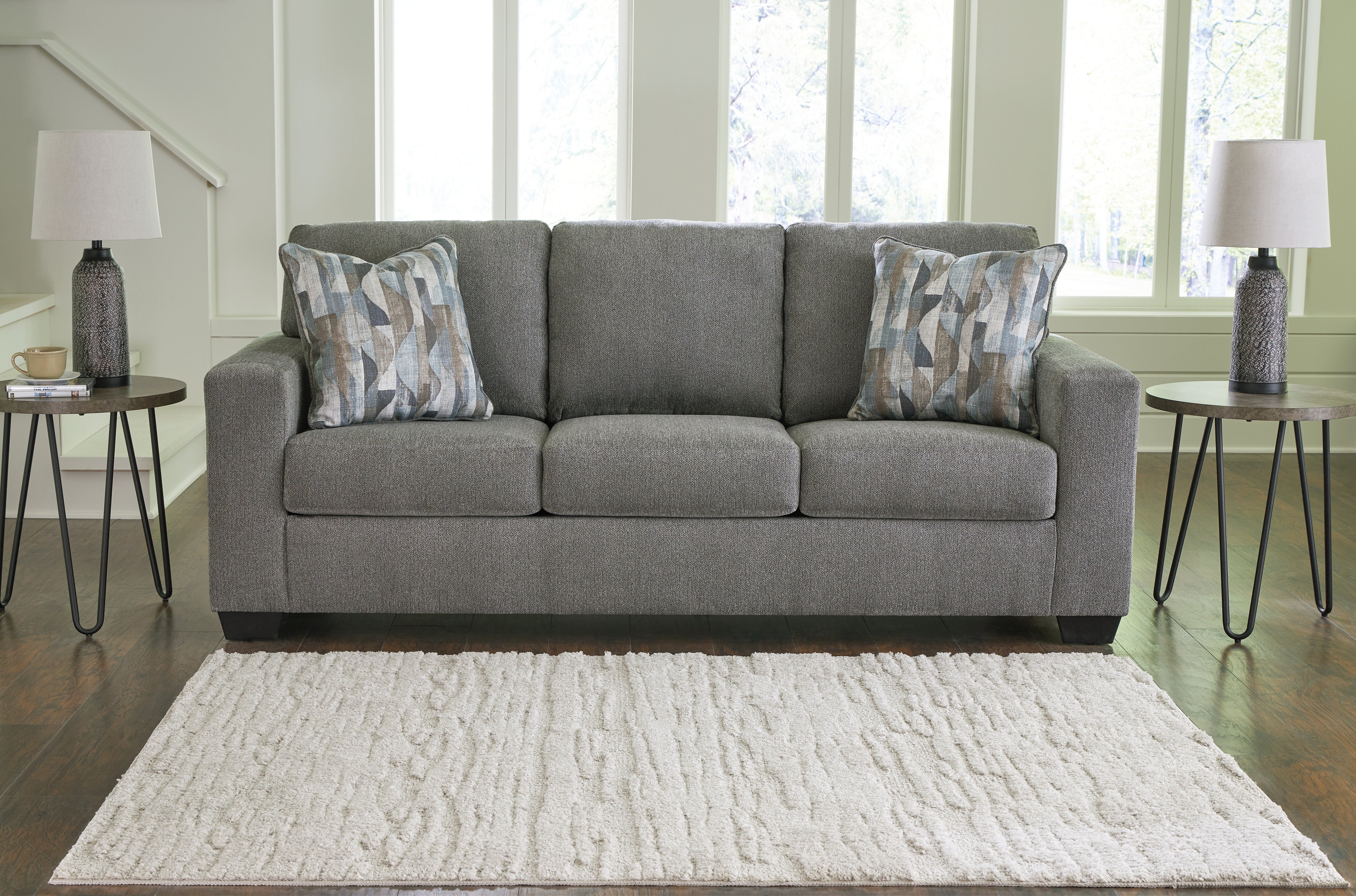 Sectionals for Less - Ashley Furniture - Deltona Living Room - Sofa / Graphite - 5120538