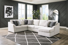 Sectionals for Less - Ashley Furniture - Koralynn Sectional - RAF 3-Piece Sectional with Chaise / Stone - 54102S1