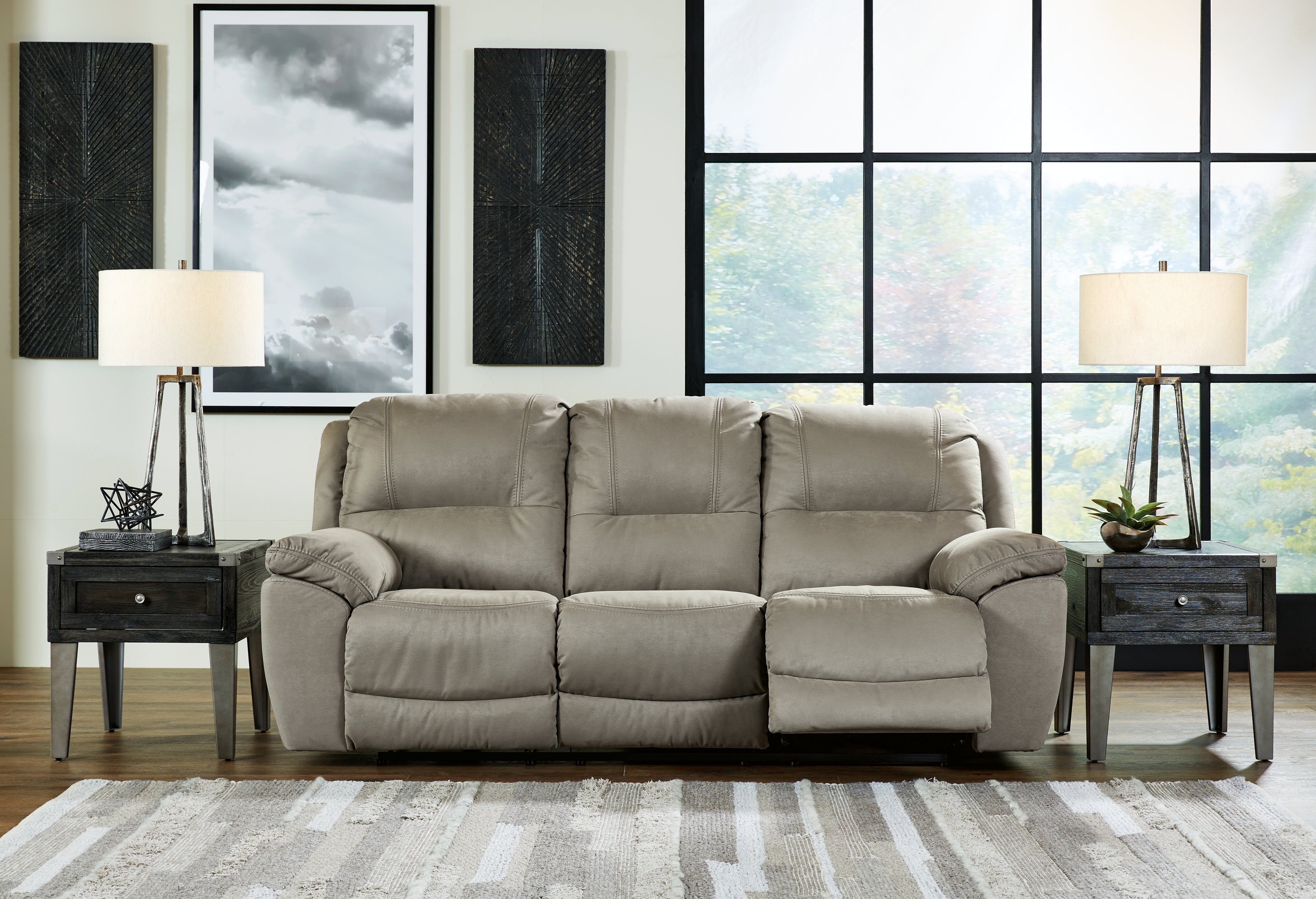 Sectionals for Less - Ashley Furniture - Next-Gen Gaucho Living Room - Reclining Sofa / Putty - 5420388