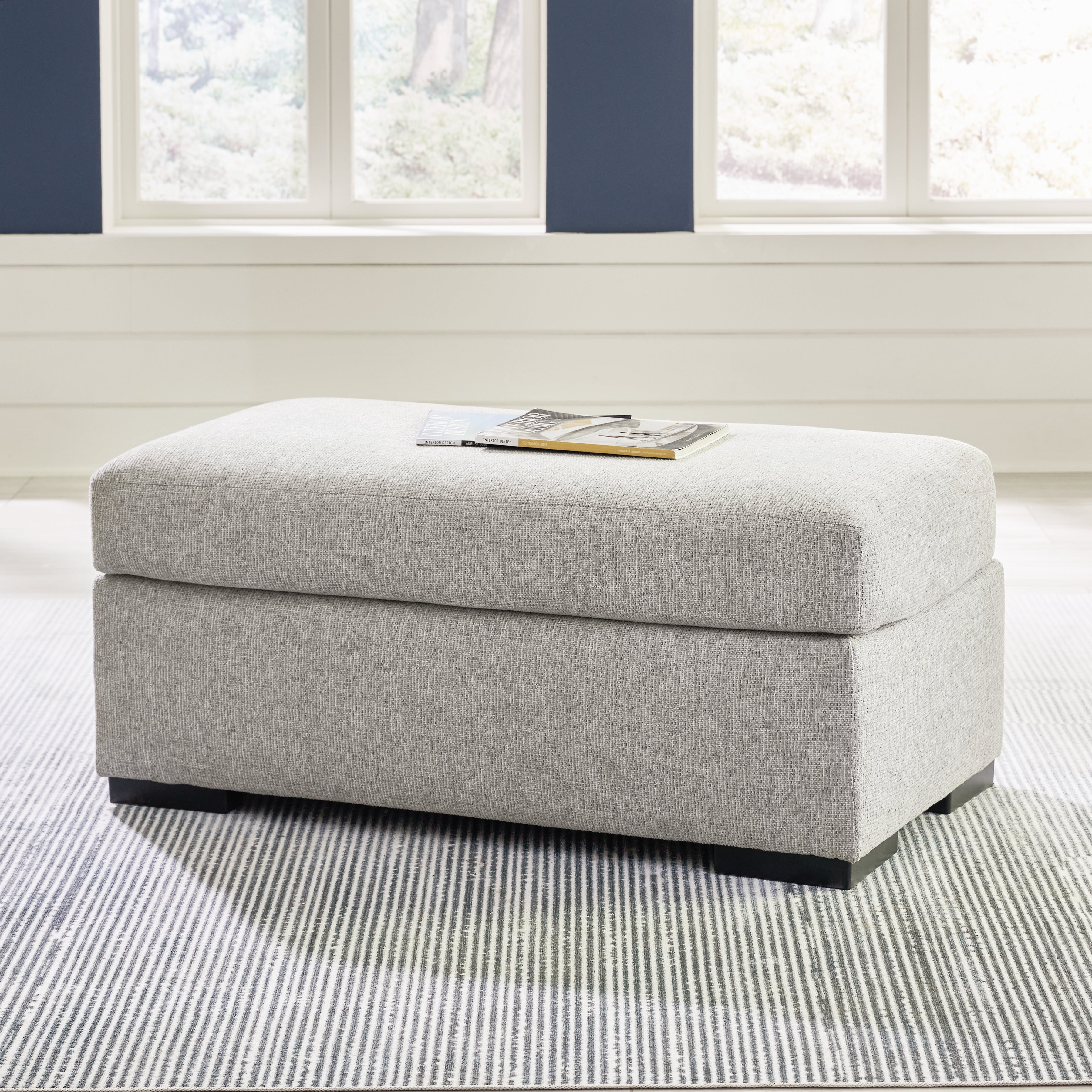 Sectionals for Less - Ashley Furniture - Evansley Living Room - Ottoman / Pewter - 5450314