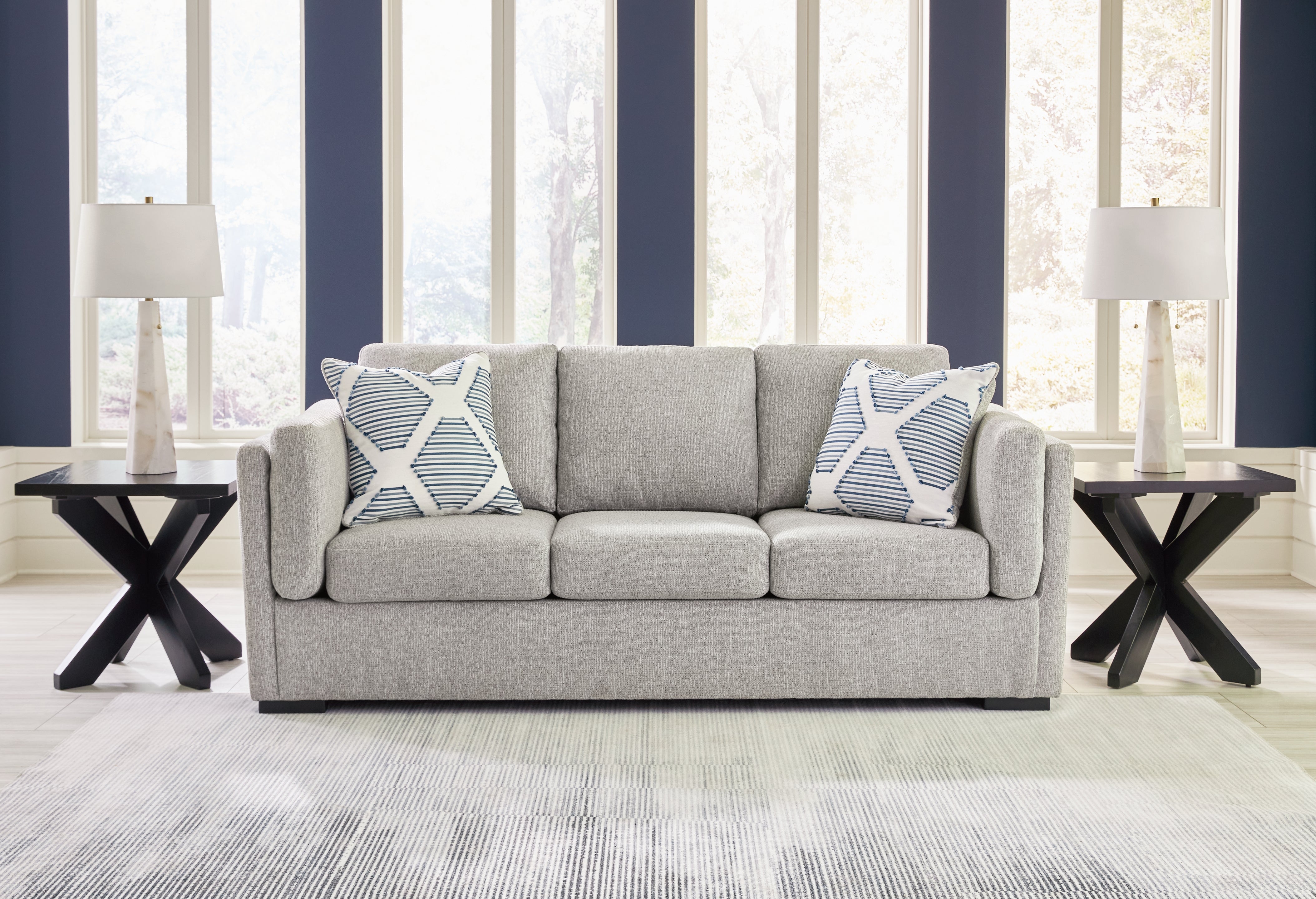 Sectionals for Less - Ashley Furniture - Evansley Living Room - Sofa / Pewter - 5450338