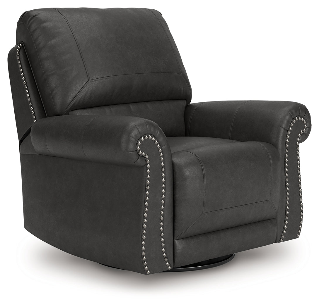 Sectionals for Less - Ashley Furniture - Chasemore Living Room - Swivel Glider Recliner / Granite - PC5590361