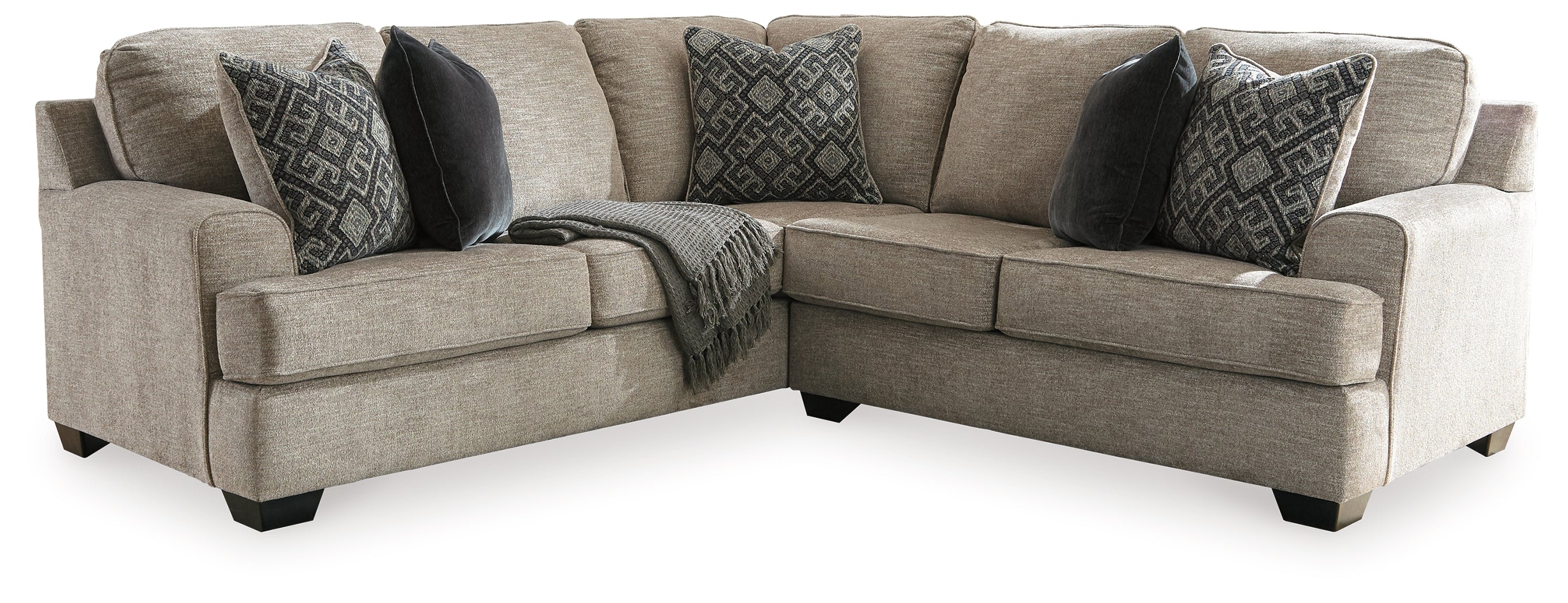 Sectionals for Less - Ashley Furniture - Bovarian Sectional - LAF 2-Piece Sectional / Stone - 56103S3