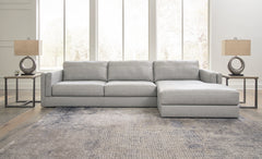 Sectionals for Less - Ashley Furniture - Amiata Sectional - LAF 2-Piece Sectional with Chaise / Glacier - 57404S2