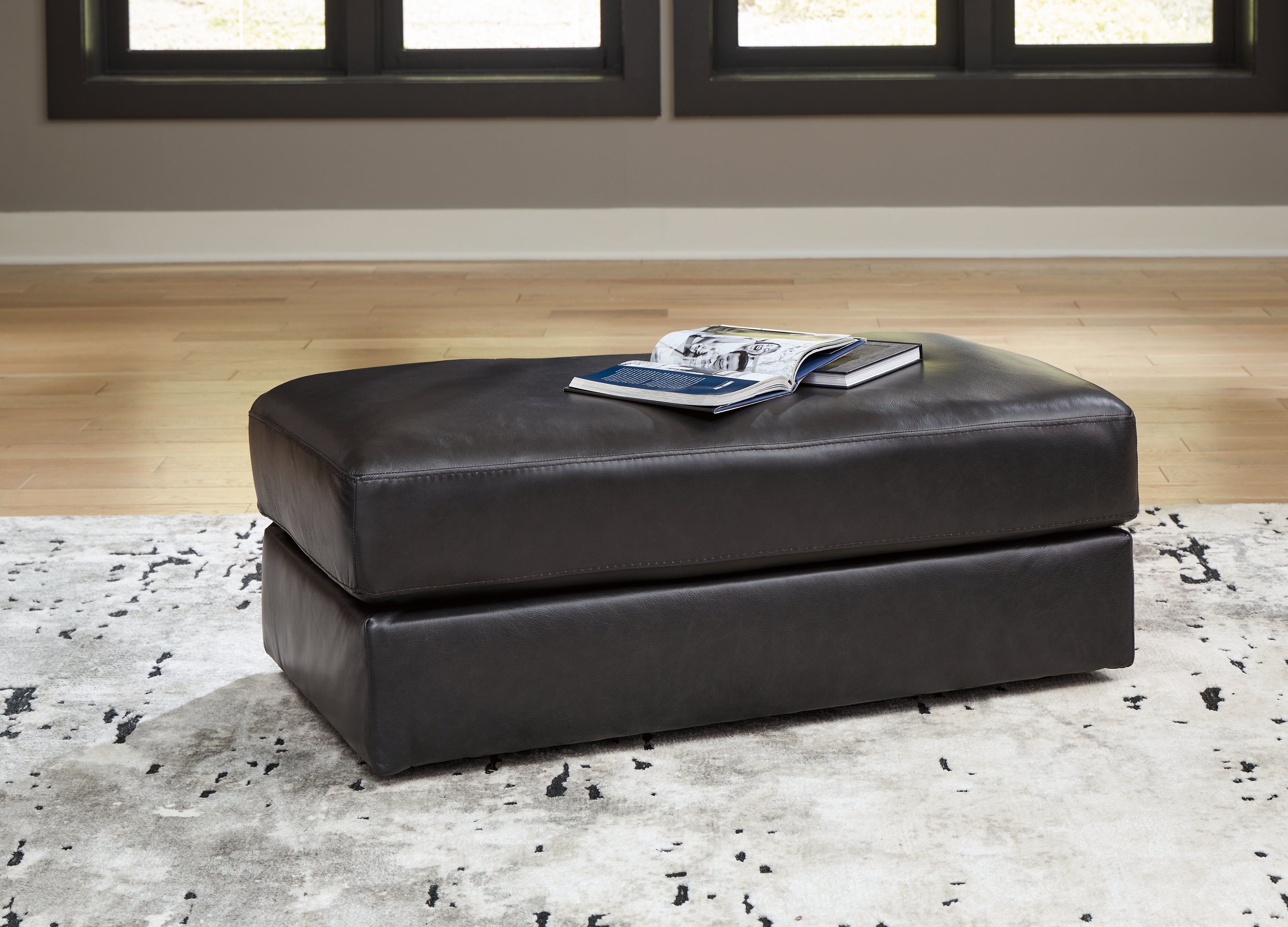 Sectionals for Less - Ashley Furniture - Amiata Living Room - Ottoman / Onyx - 5740514