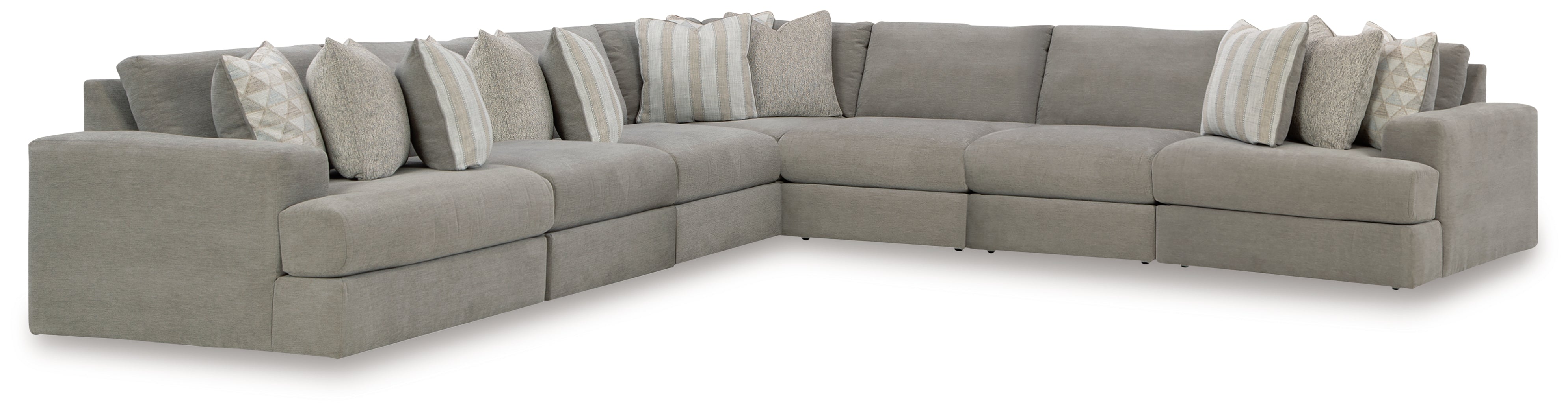 Sectionals for Less - Ashley Furniture - Avaliyah Sectional - RAF 7-Piece Sectional / Ash - 58103S8
