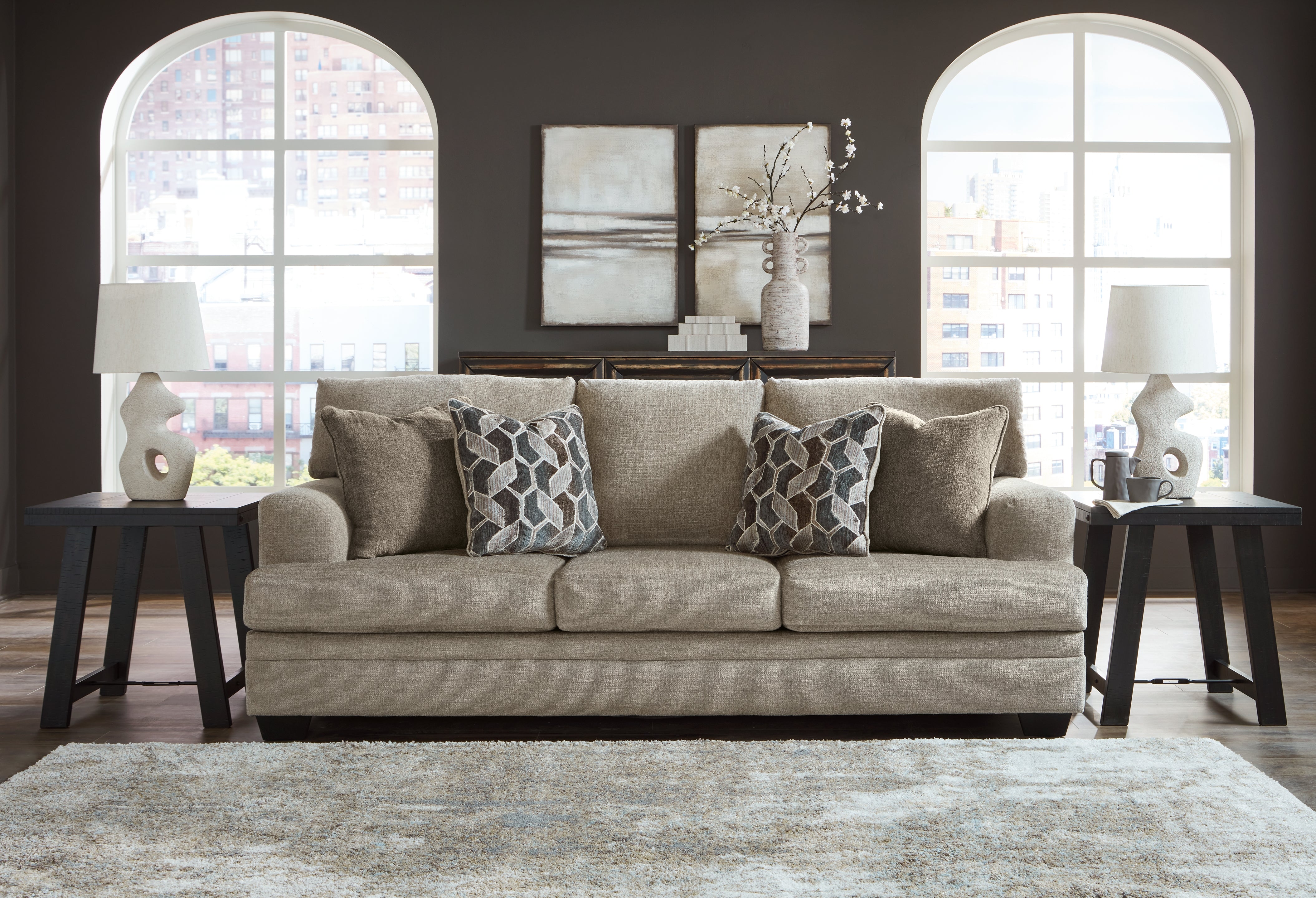 Sectionals for Less - Ashley Furniture - Stonemeade Living Room - Sofa / Taupe - 5950438