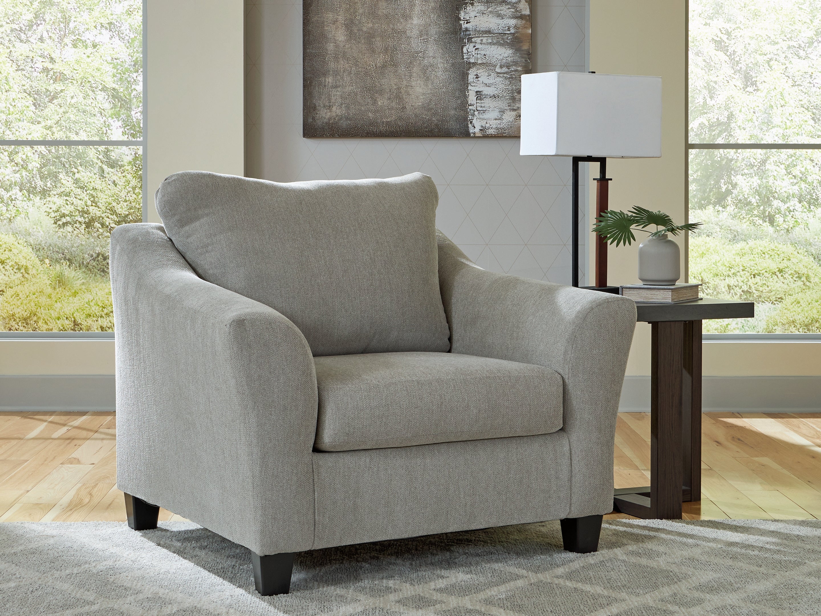 Sectionals for Less - Ashley Furniture - Willarae Living Room - Chair and a Half / Taupe - 5980323