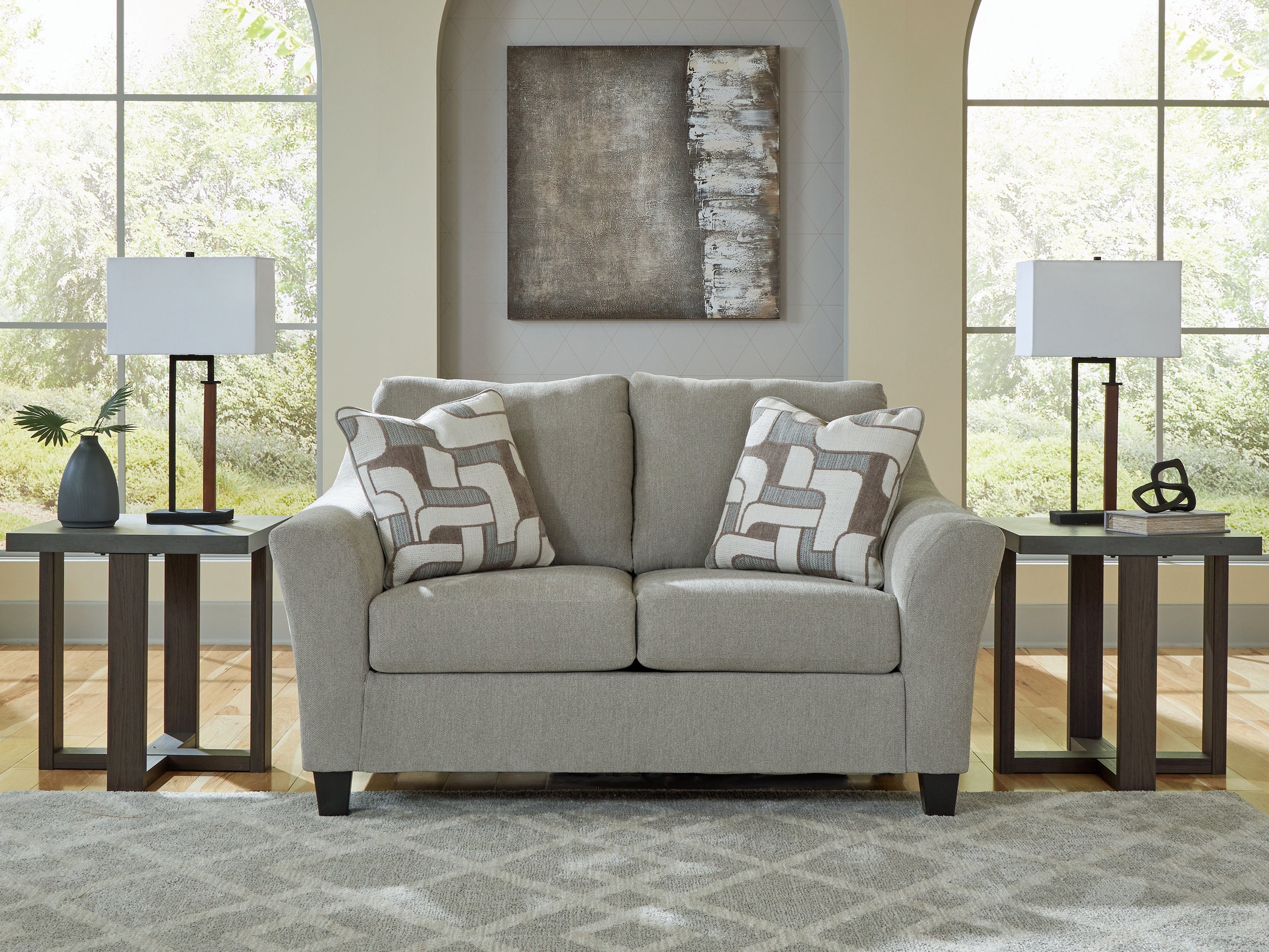 Sectionals for Less - Ashley Furniture - Willarae Living Room - Loveseat / Taupe - 5980335