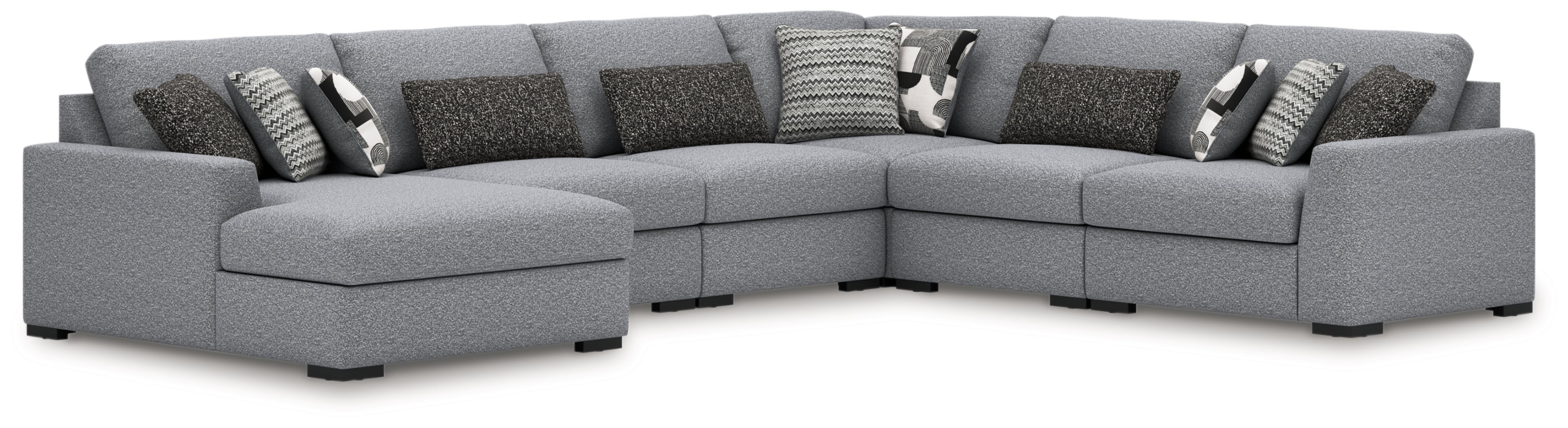 Sectionals for Less - Ashley Furniture - Bealton Sectional - RAF 5-Piece Sectional / Salt and Pepper - 61305S6
