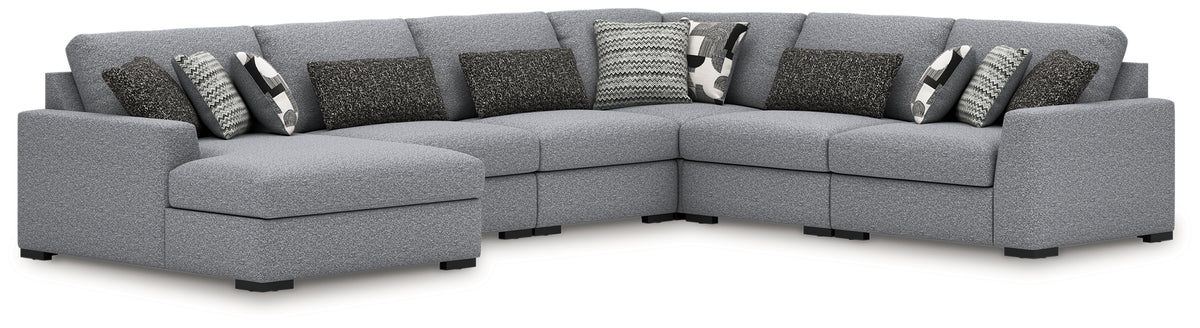 Sectionals for Less - Ashley Furniture - Bealton Sectional - RAF 5-Piece Sectional / Salt and Pepper - 61305S6