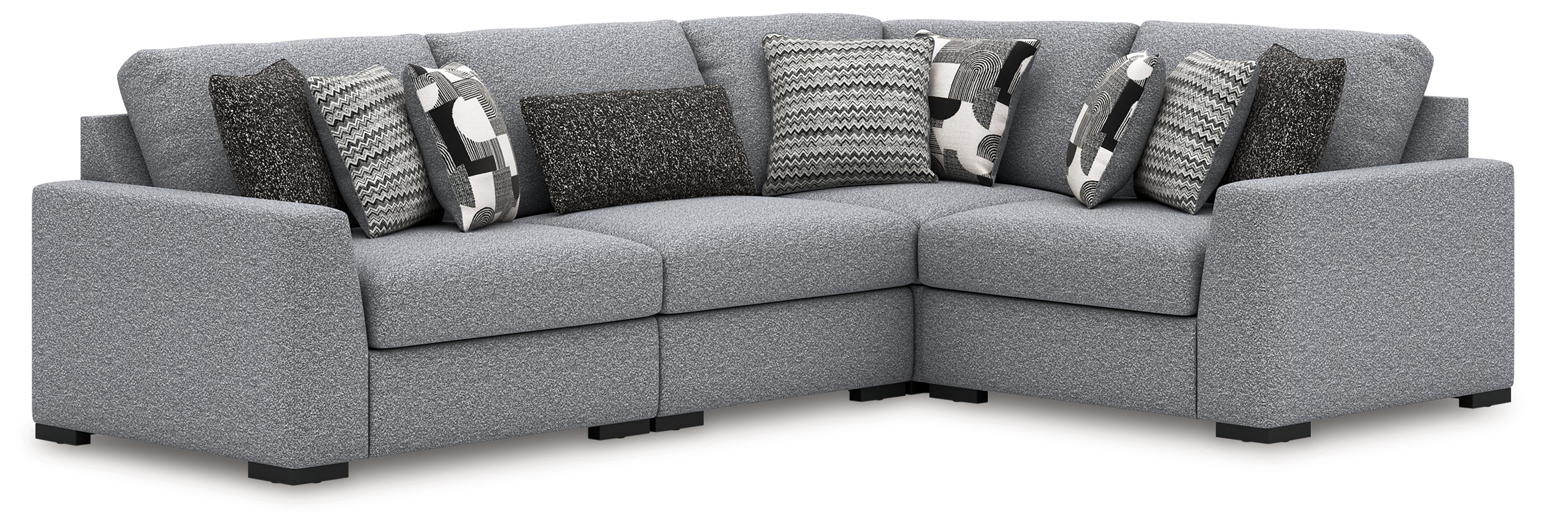 Sectionals for Less - Ashley Furniture - Bealton Sectional - RAF 4-Piece Sectional / Salt and Pepper - 61305S5