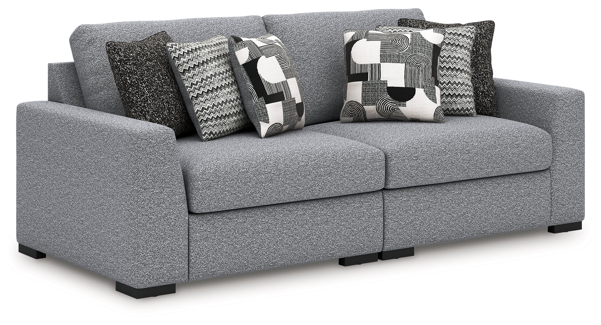 Sectionals for Less - Ashley Furniture - Bealton Sectional - RAF 2-Piece Sectional / Salt and Pepper - 61305S1