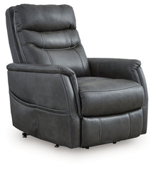 Sectionals for Less - Ashley Furniture - Strawbill Living Room - Power Lift Recliner / Sapphire - 6391012