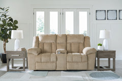Sectionals for Less - Ashley Furniture - Tip-Off Living Room - PWR REC Sofa with ADJ Headrest / Wheat - 6930515