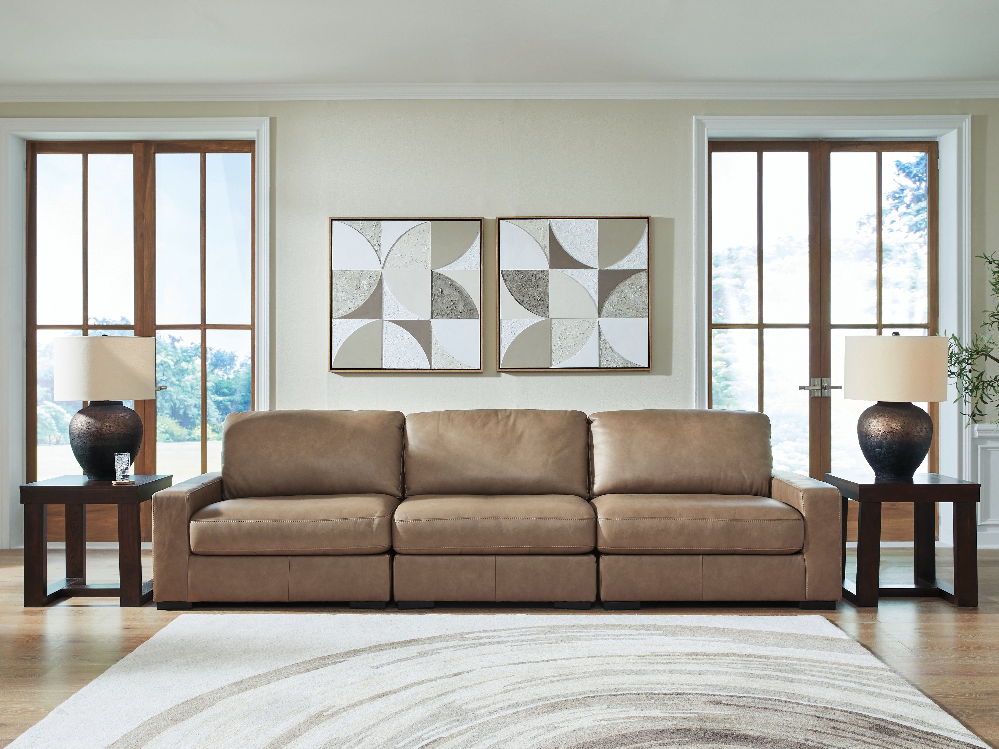 Sectionals for Less - Ashley Furniture - Veronella Sectional - RAF 3-Piece Sectional Sofa / Sahara - 76106S2