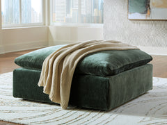 Sectionals for Less - Ashley Furniture - Carriage View Living Room - Oversized Accent Ottoman / Jade - 7800108