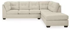 Sectionals for Less - Ashley Furniture - Falkirk Sectional - LAF 2-Piece Sectional with Chaise / Parchment - 80806S2