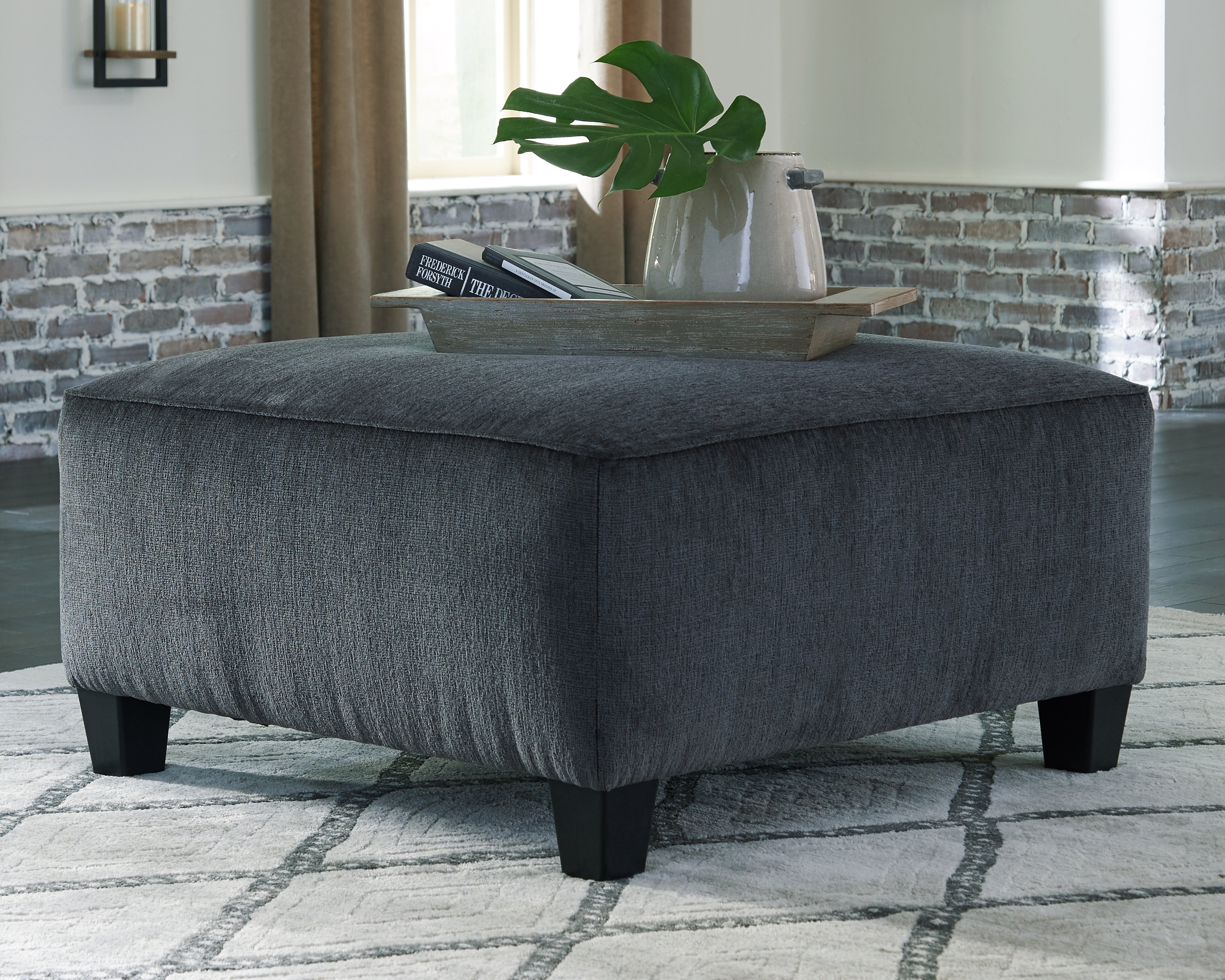 Sectionals for Less - Ashley Furniture - Abinger Living Room - Oversized Accent Ottoman / Smoke - 8390508