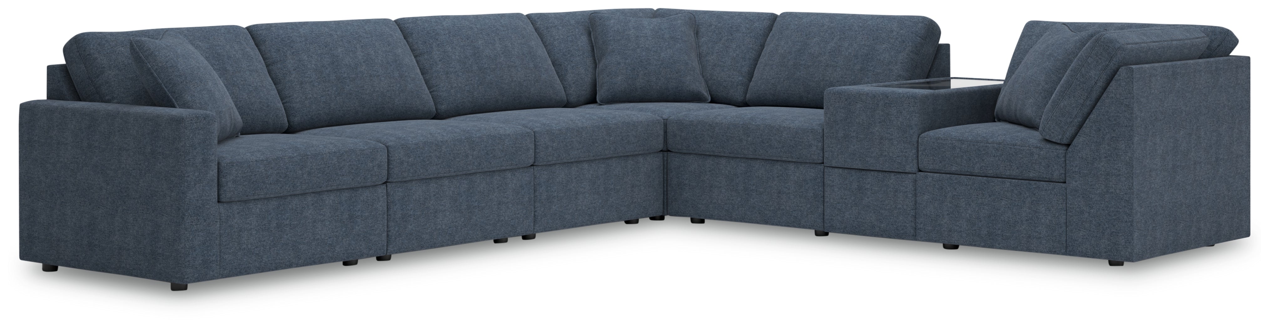 Sectionals for Less - Ashley Furniture - Modmax Sectional - RAF 7-Piece Sectional / Ink - 92101S33