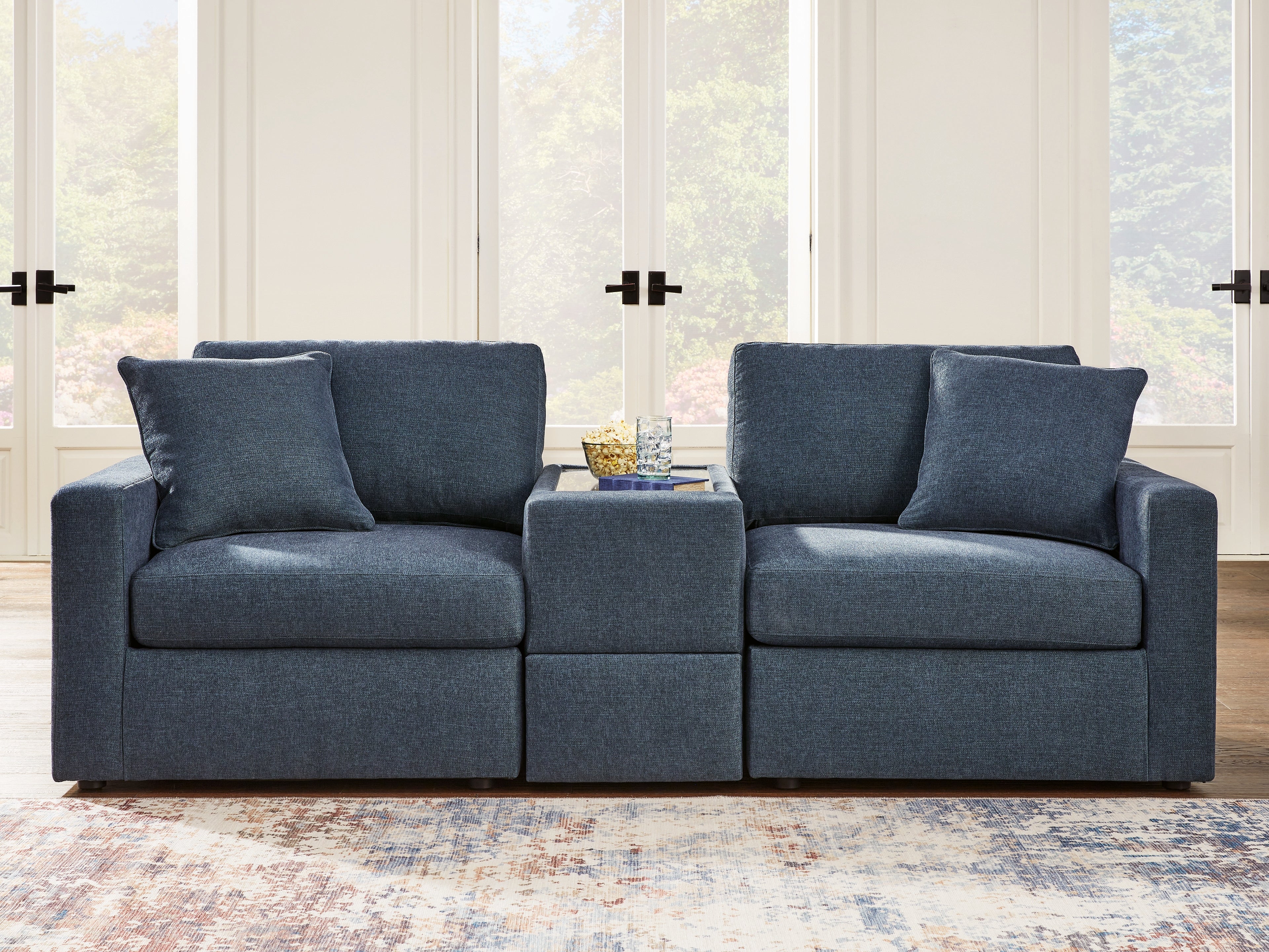 Sectionals for Less - Ashley Furniture - Modmax Sectional - RAF 3-Piece Sectional / Ink - 92101S3