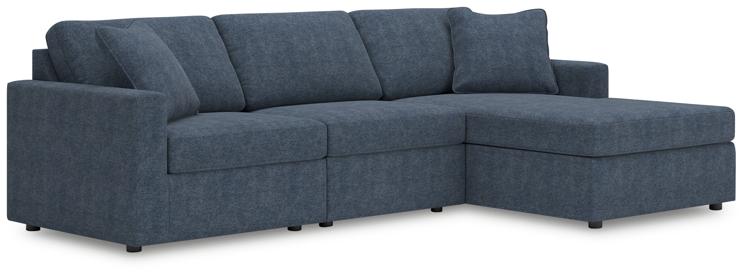 Sectionals for Less - Ashley Furniture - Modmax Sectional - RAF 3-Piece Sectional with Chaise / Ink - 92121S18
