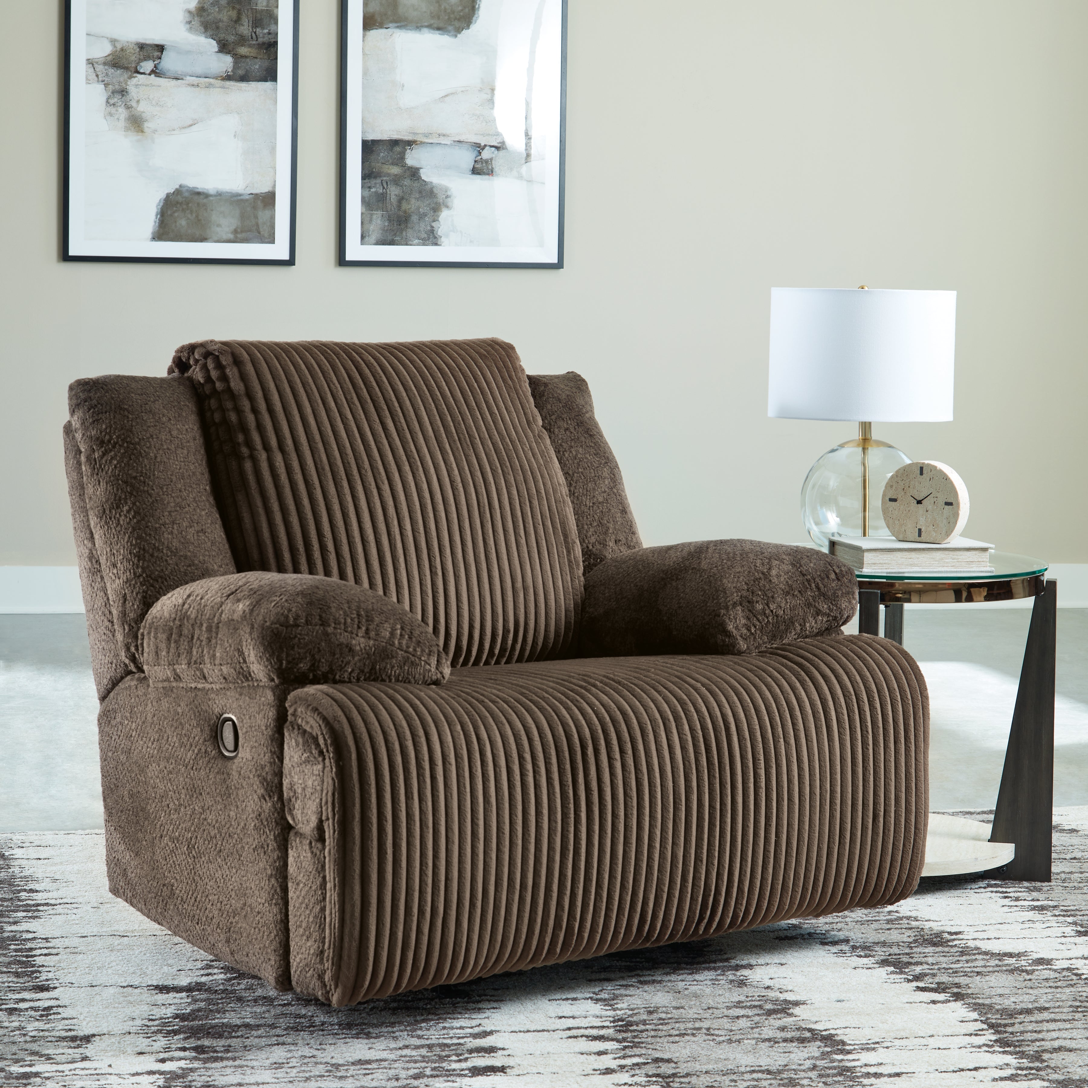 Sectionals for Less - Ashley Furniture - Top Tier Living Room - Rocker Recliner / Chocolate - 9270525