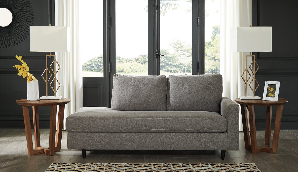 Sectionals for Less - Ashley Furniture - Lyman Living Room - RAF Corner Chaise / Graphite - 9330317