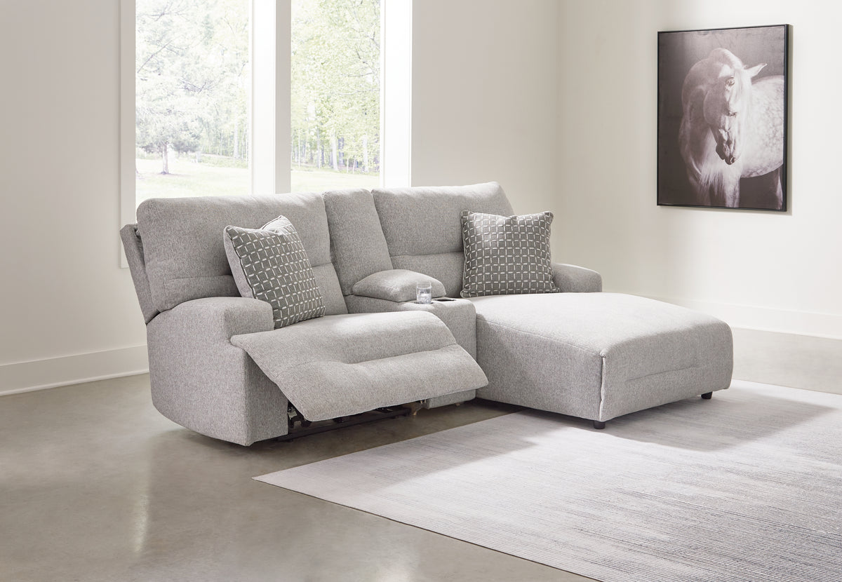 Sectionals for Less - Ashley Furniture - Acklen Place Sectional - 2-Piece Power Reclining Sectional / Navy - 93607S16