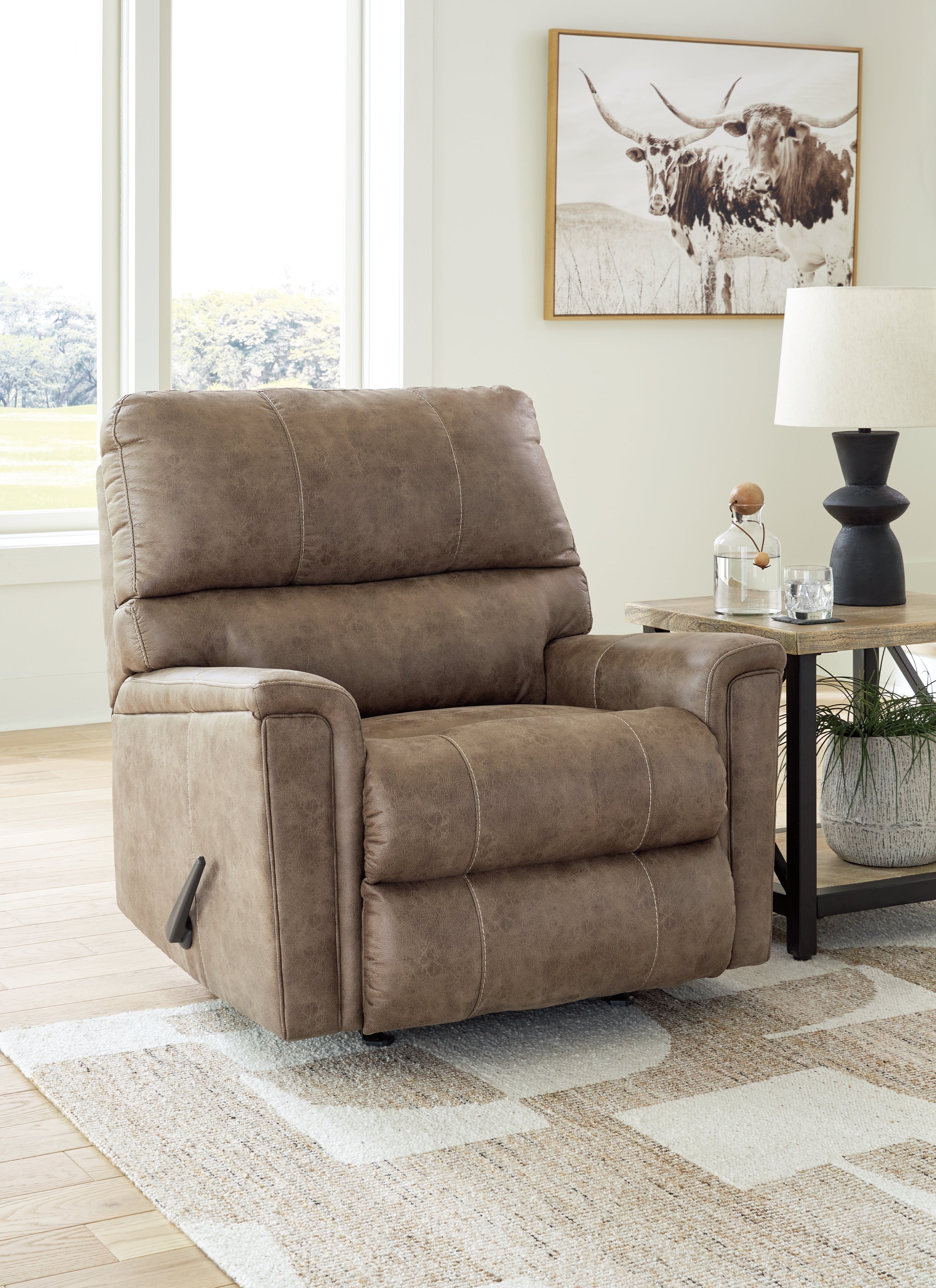 Sectionals for Less - Ashley Furniture - Navi Living Room - Rocker Recliner / Fossil - 9400425