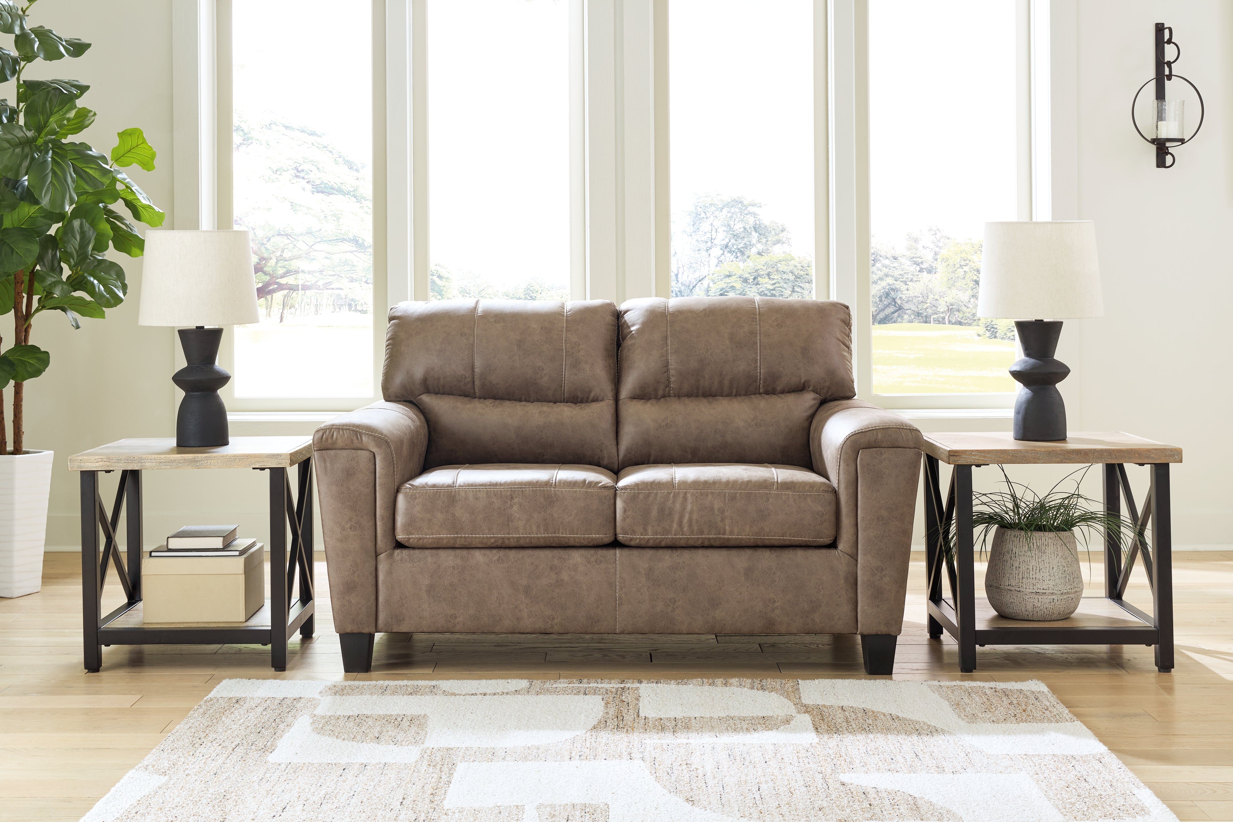 Sectionals for Less - Ashley Furniture - Navi Living Room - Loveseat / Fossil - 9400435
