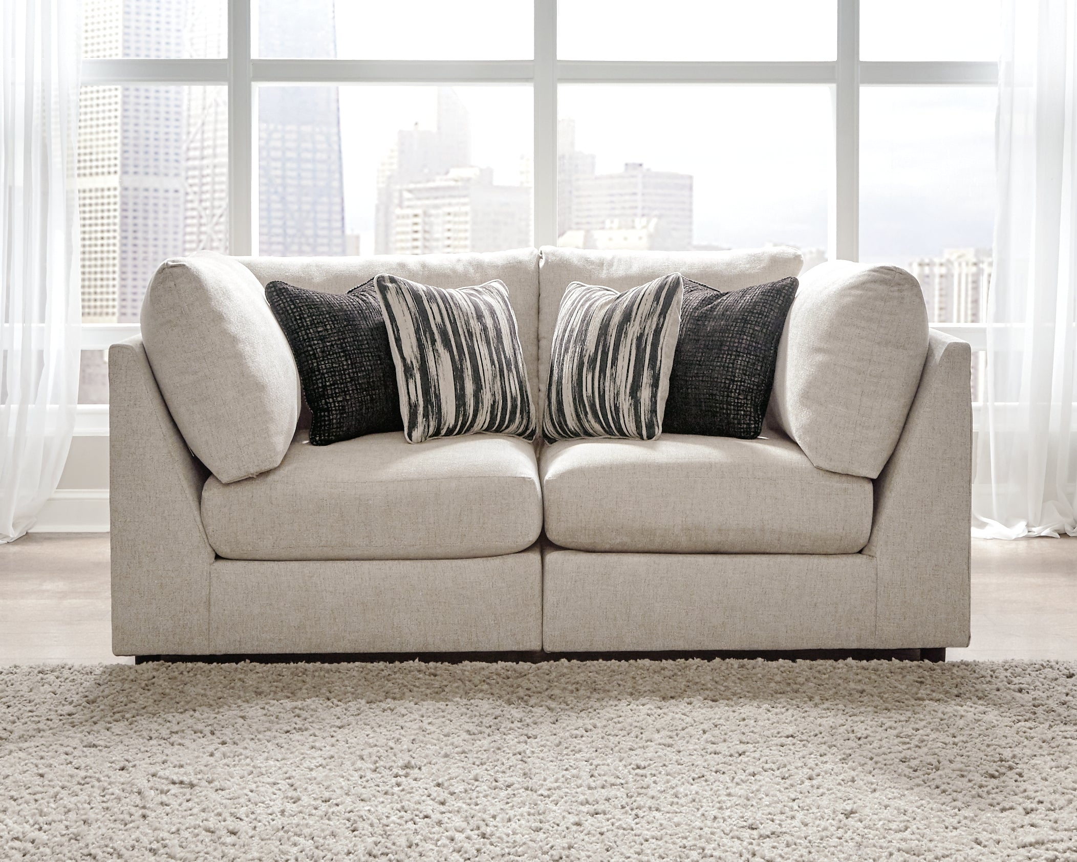 Sectionals for Less - Ashley Furniture - Kellway Sectional - 2-Piece Sectional / Bisque - 98707S2