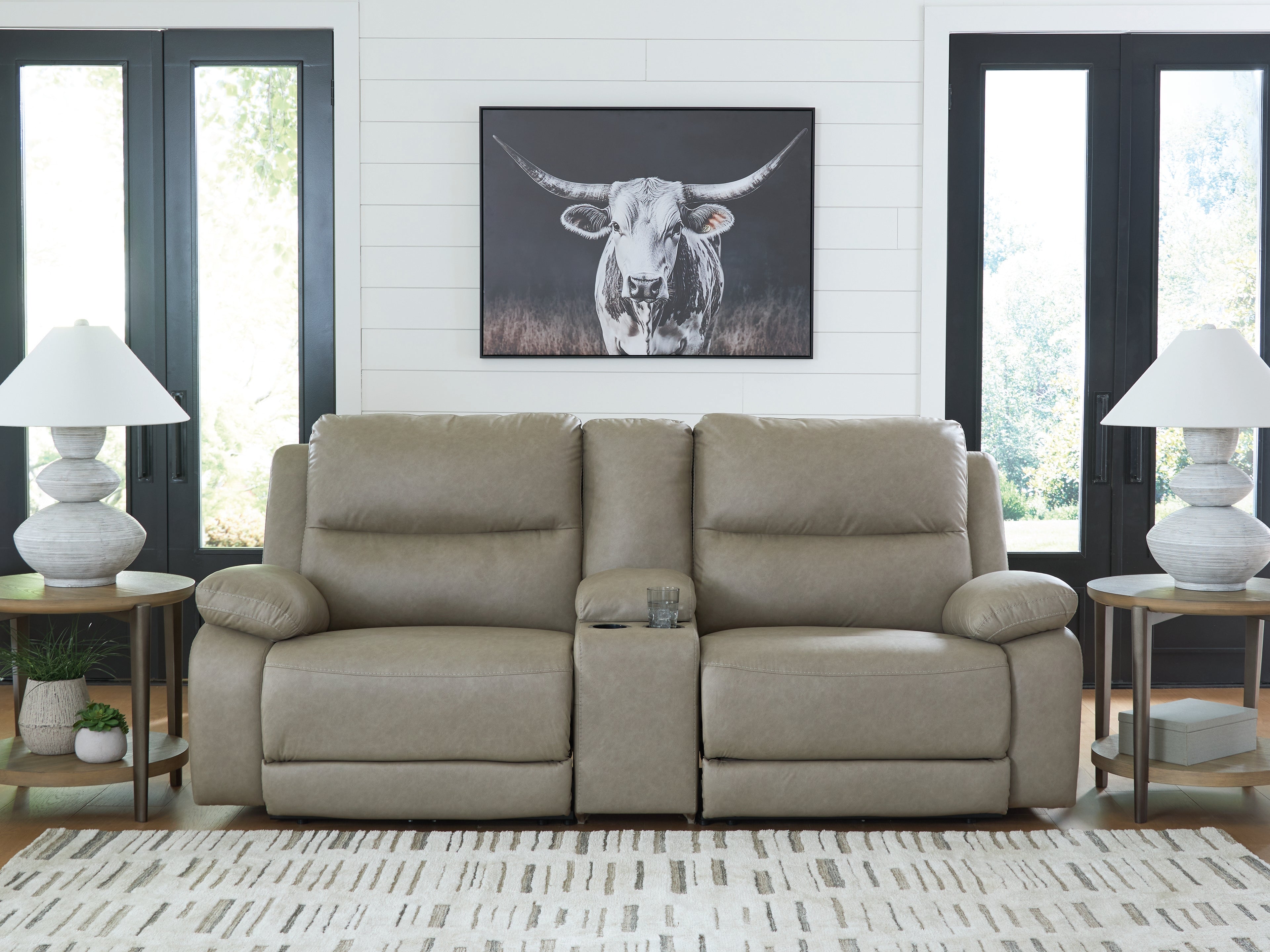 Sectionals for Less - Ashley Furniture - Narwhal Place Sectional - 2-Piece Reclining Loveseat / Pebble - PC99201S21