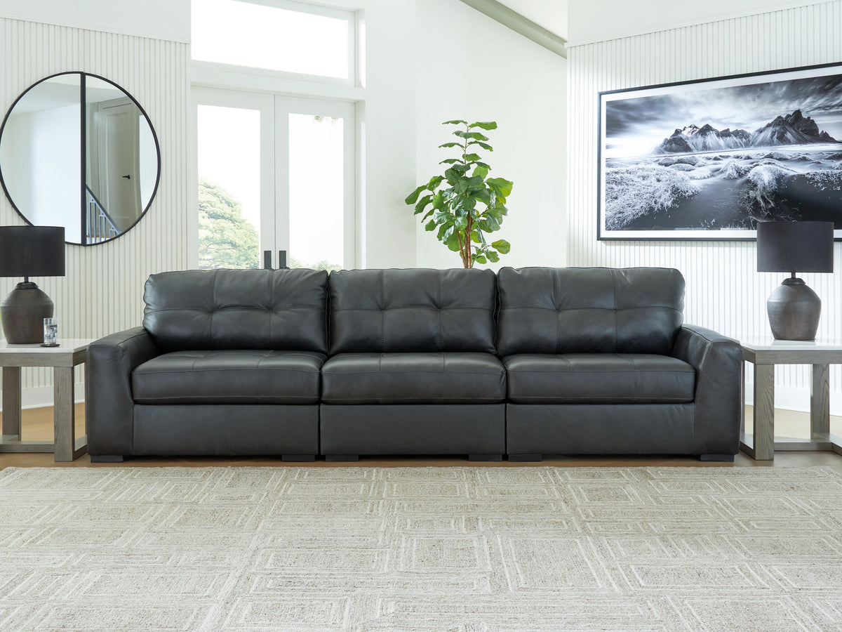 Sectionals for Less - Ashley Furniture - Brindley Pier Sectional - RAF 3-Piece Sectional Sofa / Fog - 99503S2