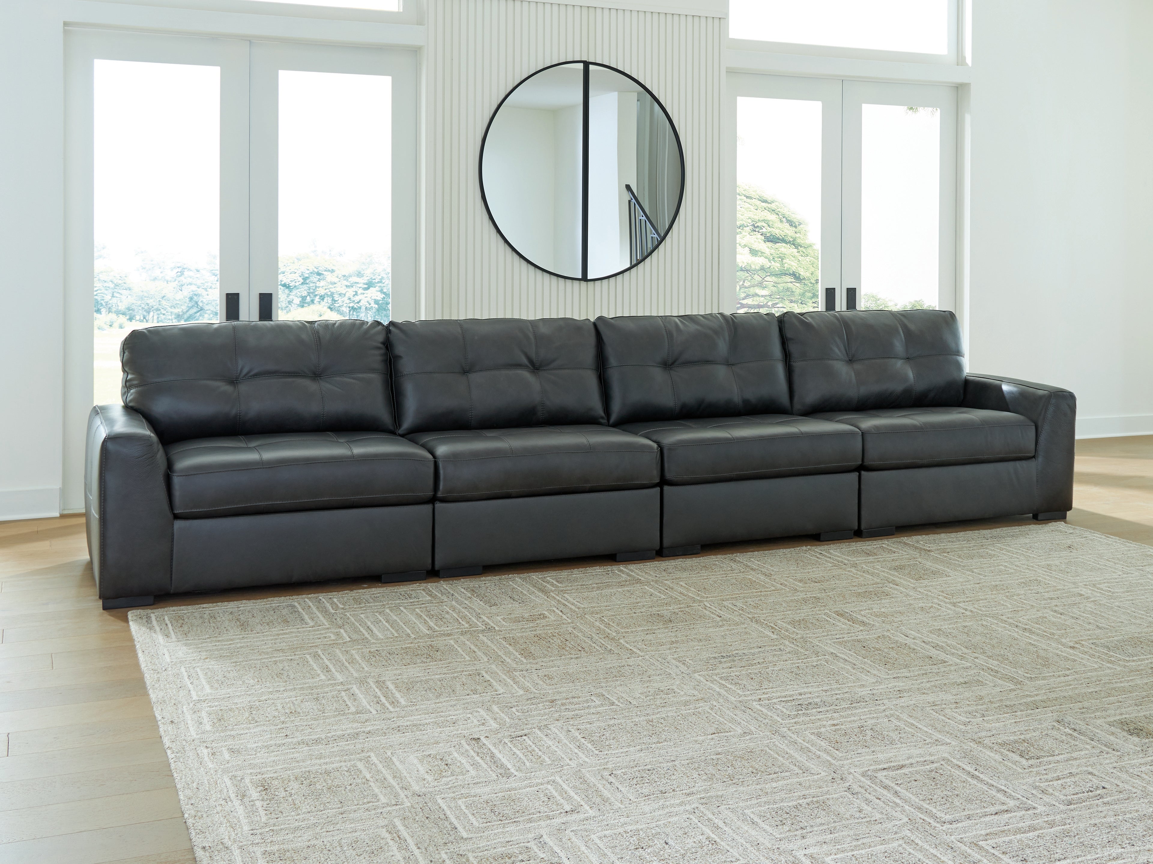 Sectionals for Less - Ashley Furniture - Brindley Pier Sectional - RAF 4-Piece Sectional / Fog - 99503S4