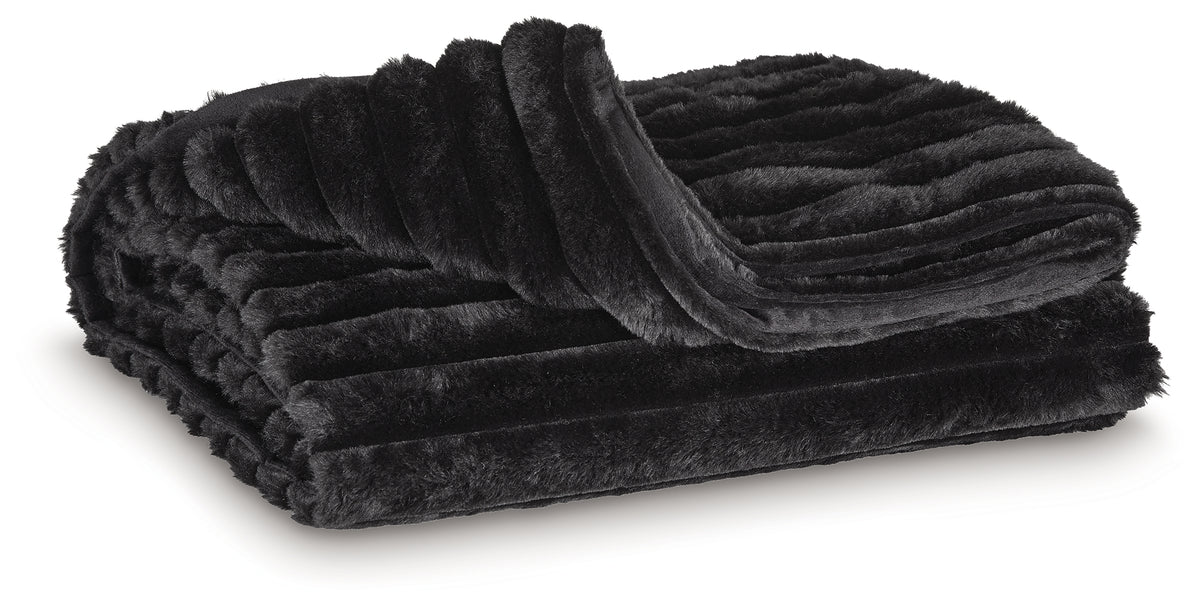 Sectionals for Less - Ashley Furniture - Alsonwell Throw (Set of 3) - Throw (3/CS) / Black - A1001083