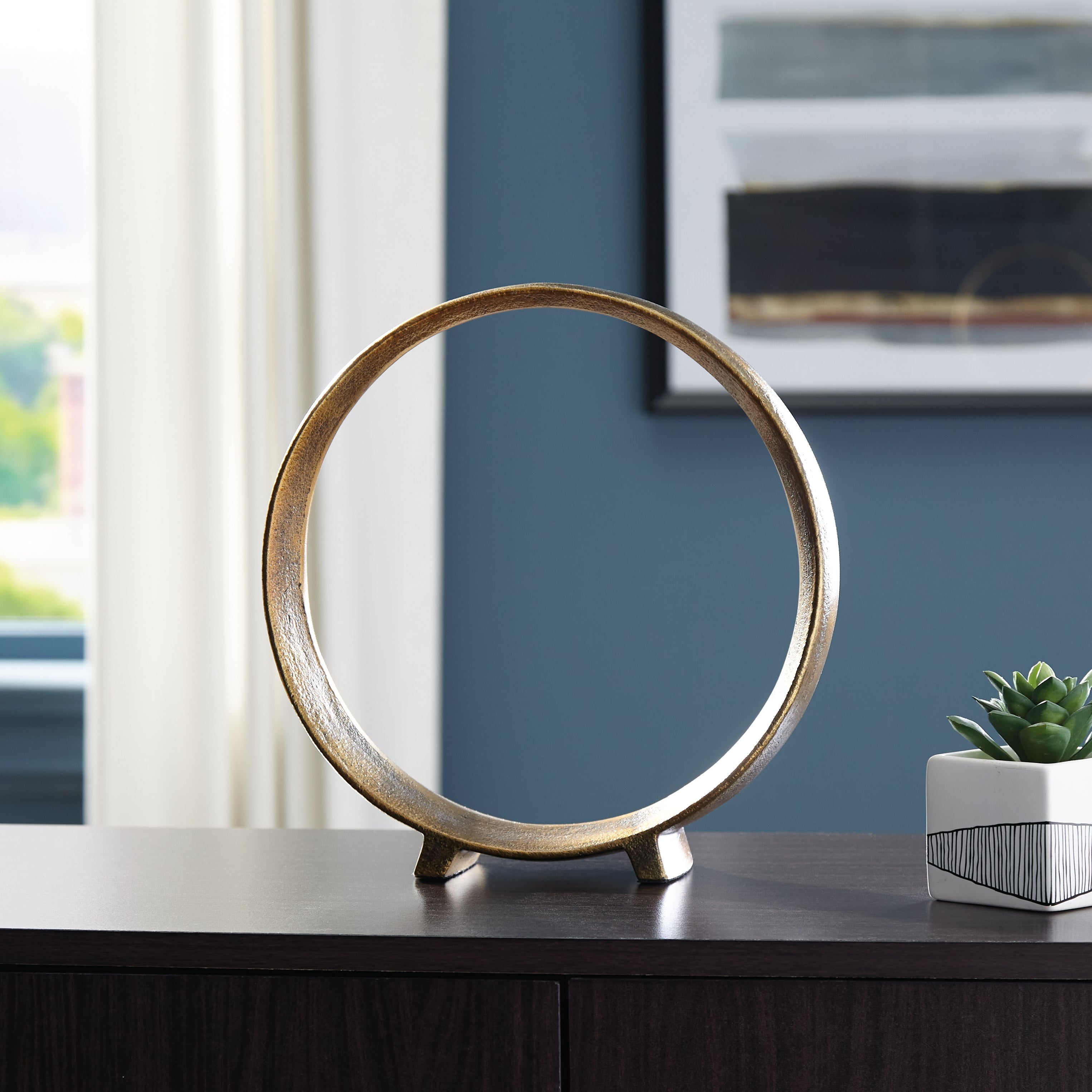 Sectionals for Less - Ashley Furniture - Ryandale Sculpture - Sculpture / Antique Brass Finish - A2000499S