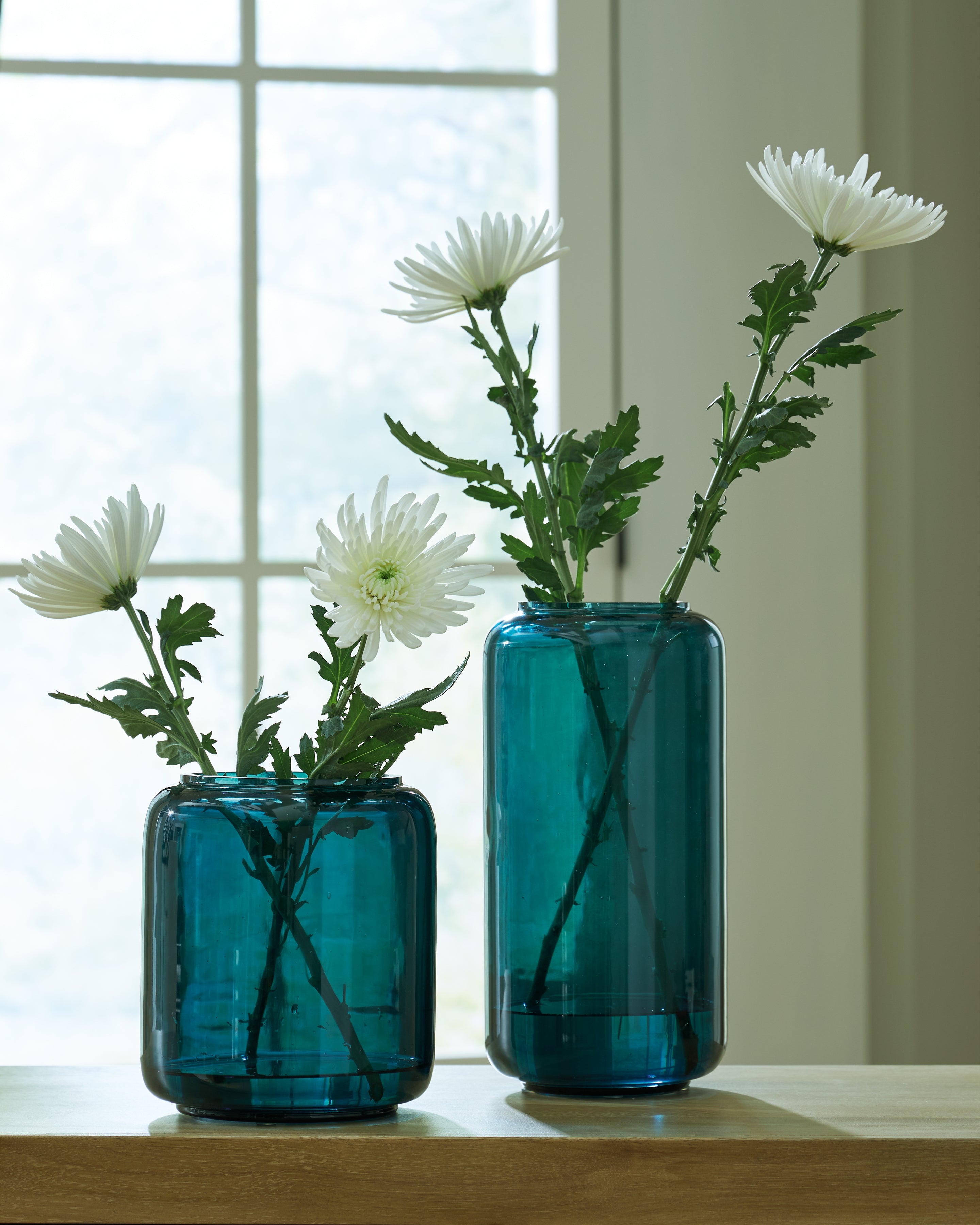 Sectionals for Less - Ashley Furniture - Inisland Vase - Vase Set (Set of 2) / Teal - A2000797A1