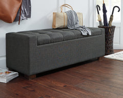 Sectionals for Less - Ashley Furniture - Cortwell Storage Bench - Storage Bench / Gray / 54"W x 18"D x 18"H - A3000224