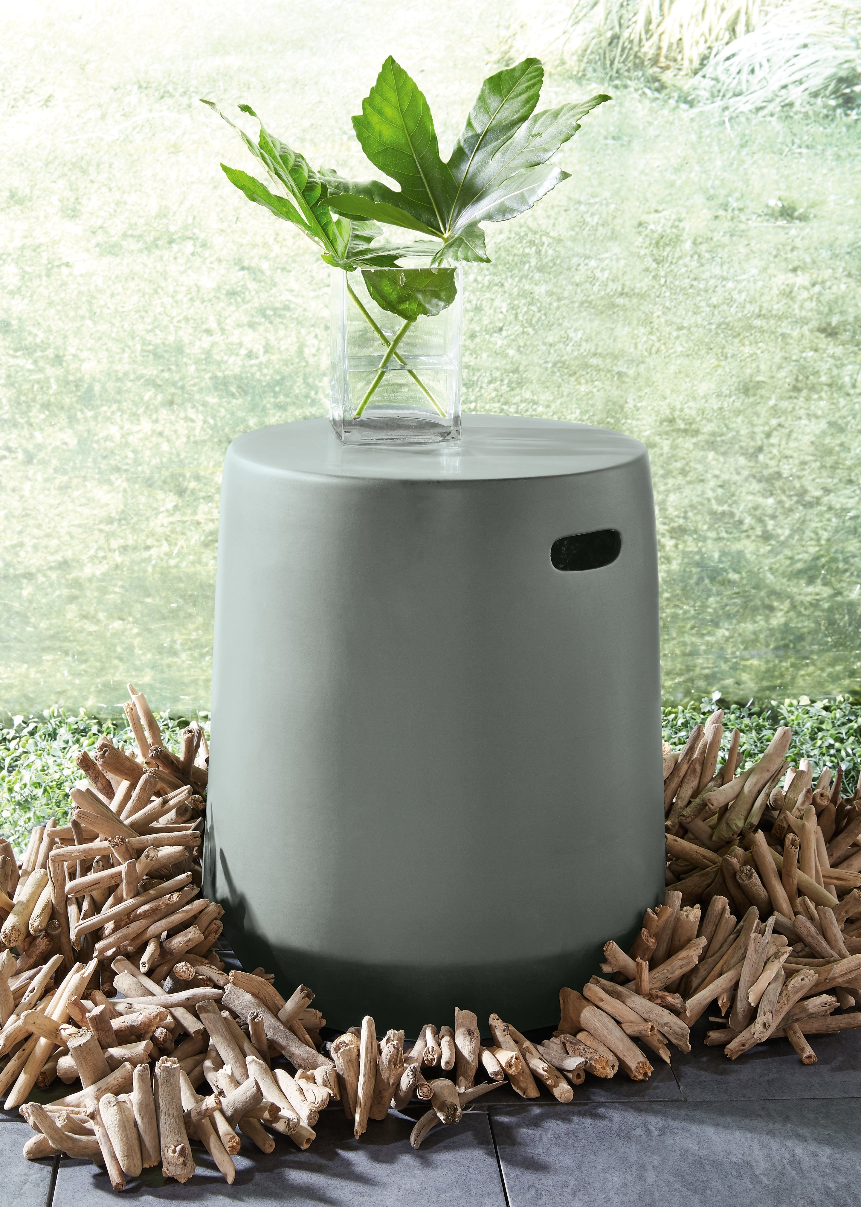 Sectionals for Less - Ashley Furniture - Kalmunds Stool - Stool / Gray - A3000634