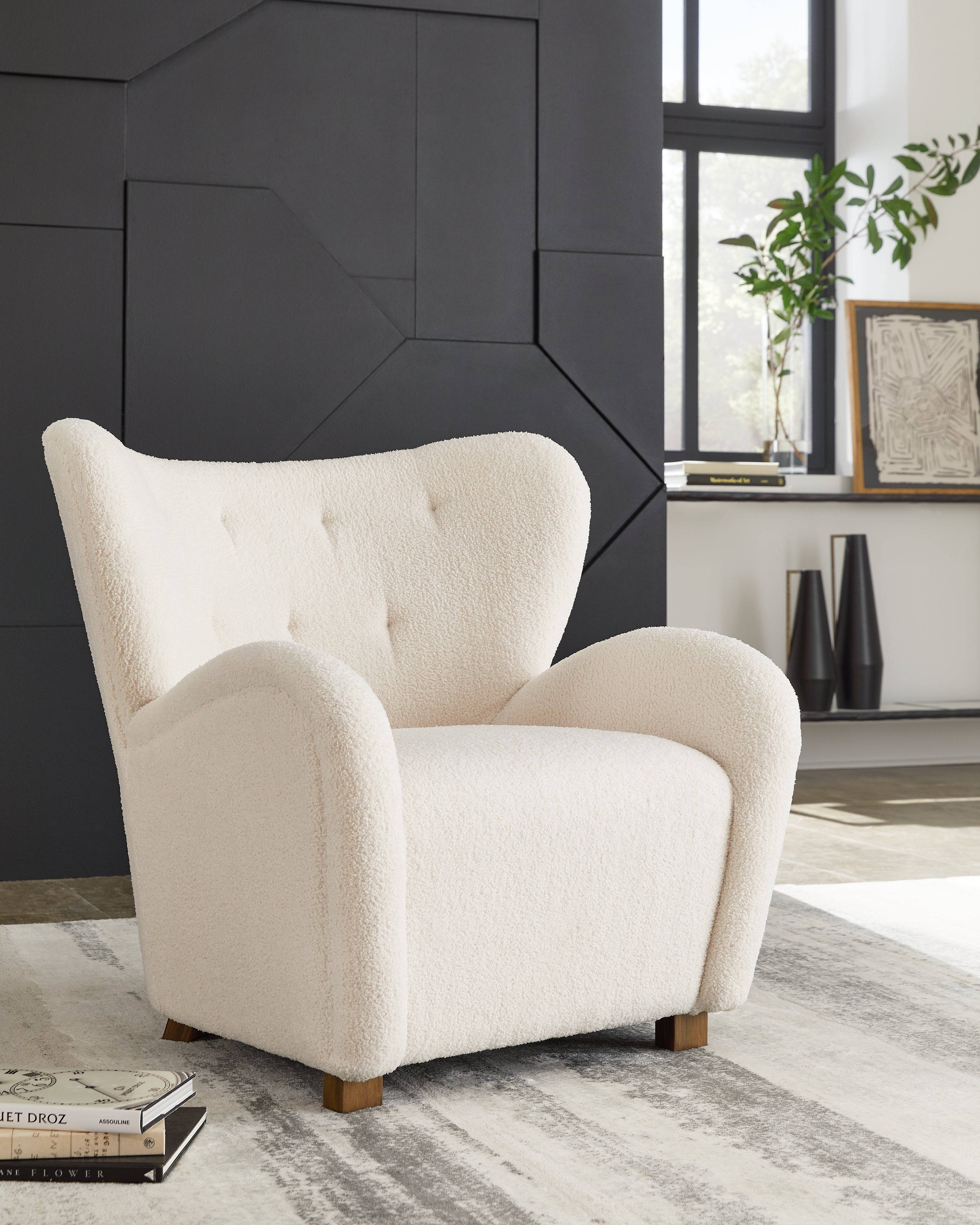 Sectionals for Less - Ashley Furniture - Larbell Accent Chair - Accent Chair / Ecru - A3000709
