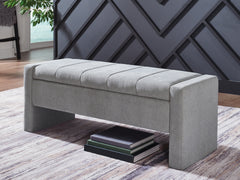 Sectionals for Less - Ashley Furniture - Akselman Storage Bench - Storage Bench / Gray / 50"W x 19"D x 19"H - A3000744