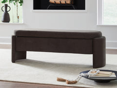 Sectionals for Less - Ashley Furniture - Vavuniya Storage Bench - Storage Bench / Brown / 56"W x 19"D x 19"H - A3000750