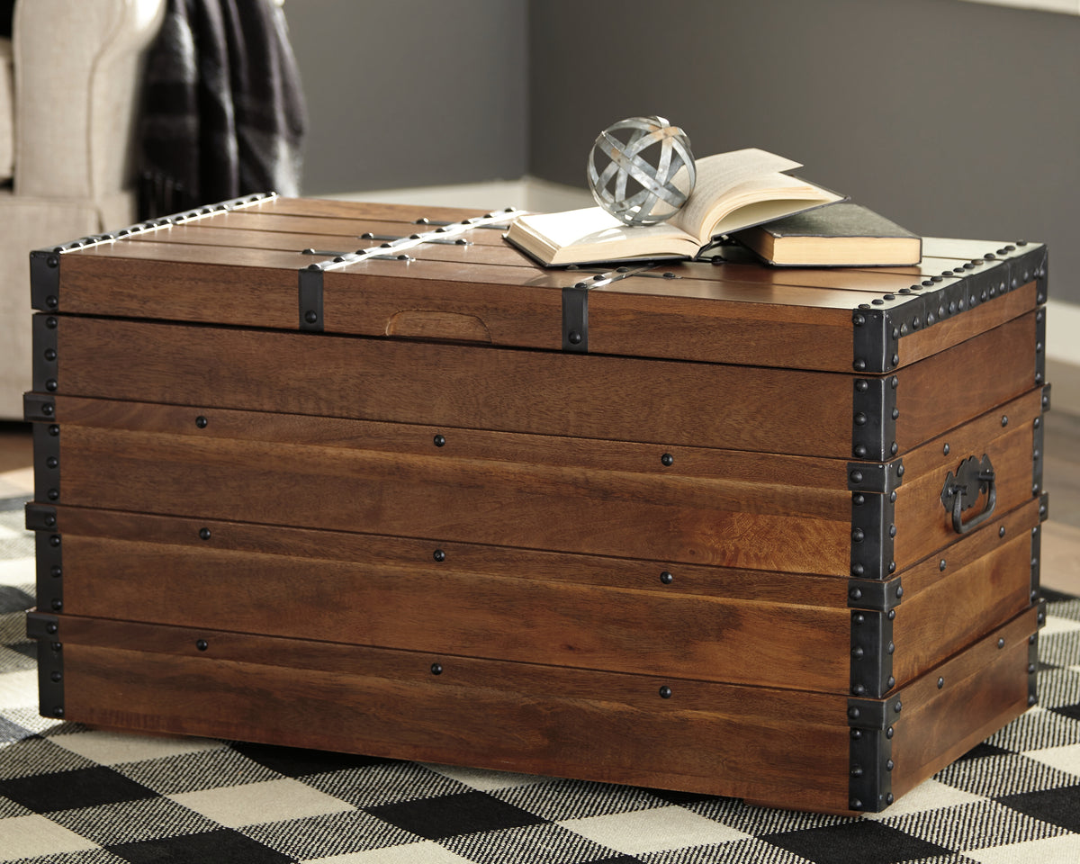 Sectionals for Less - Ashley Furniture - Kettleby Storage Trunk - Storage Trunk / Brown - A4000096